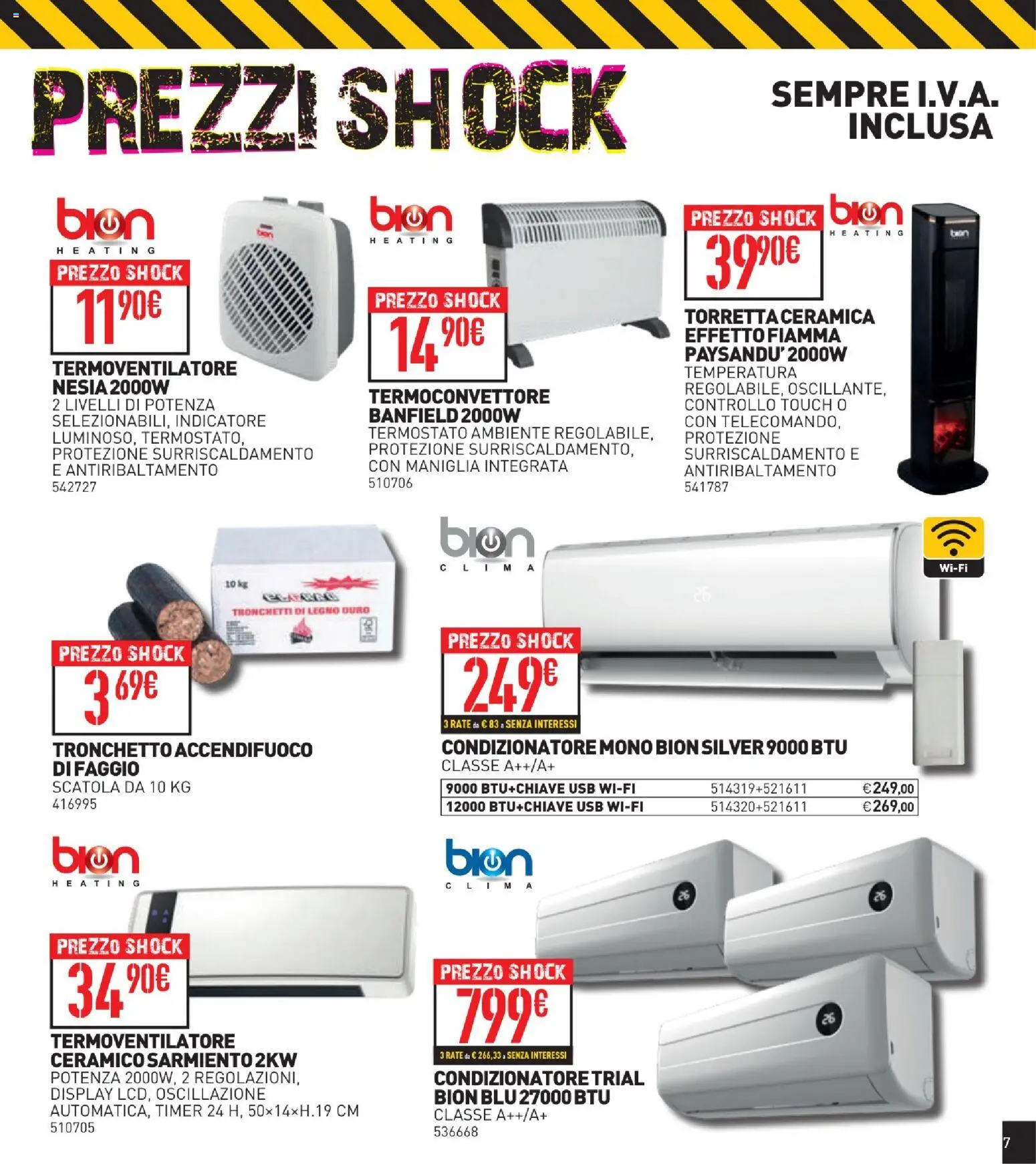 Volantino Ottimax del 15.01.2026 | Pagina: 7 | Prodotti: Lima, USB, Condizionatore, Scatola