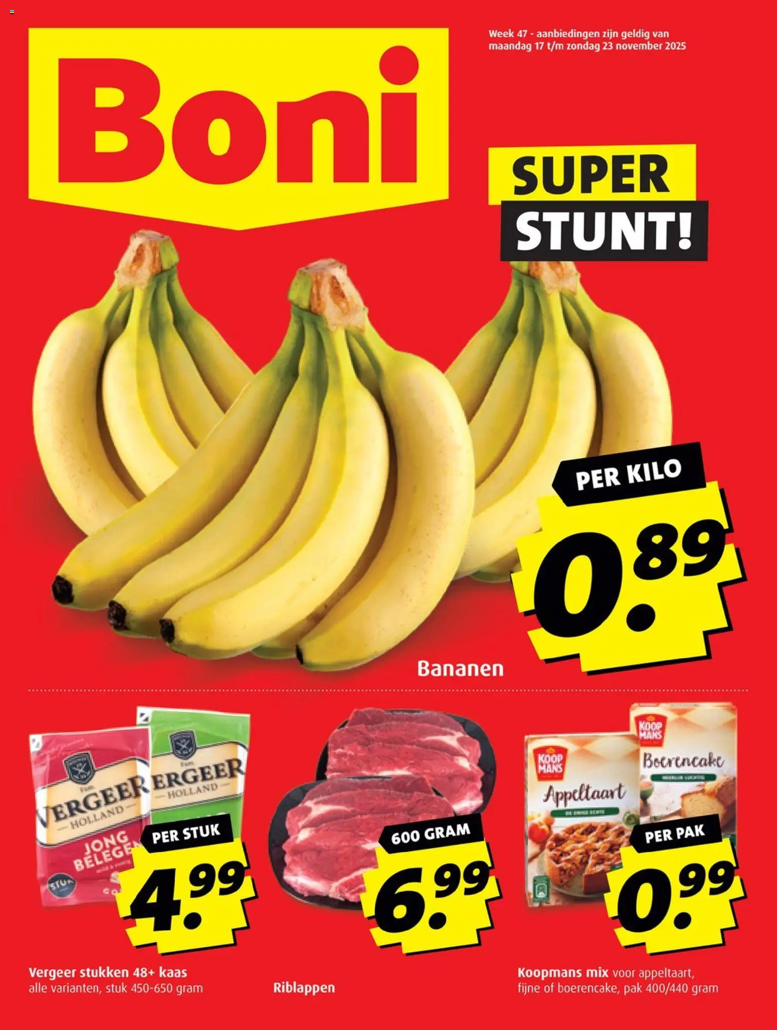 {H1} | Pagina: 1 | Producten: Kaas, Bananen, Appeltaart