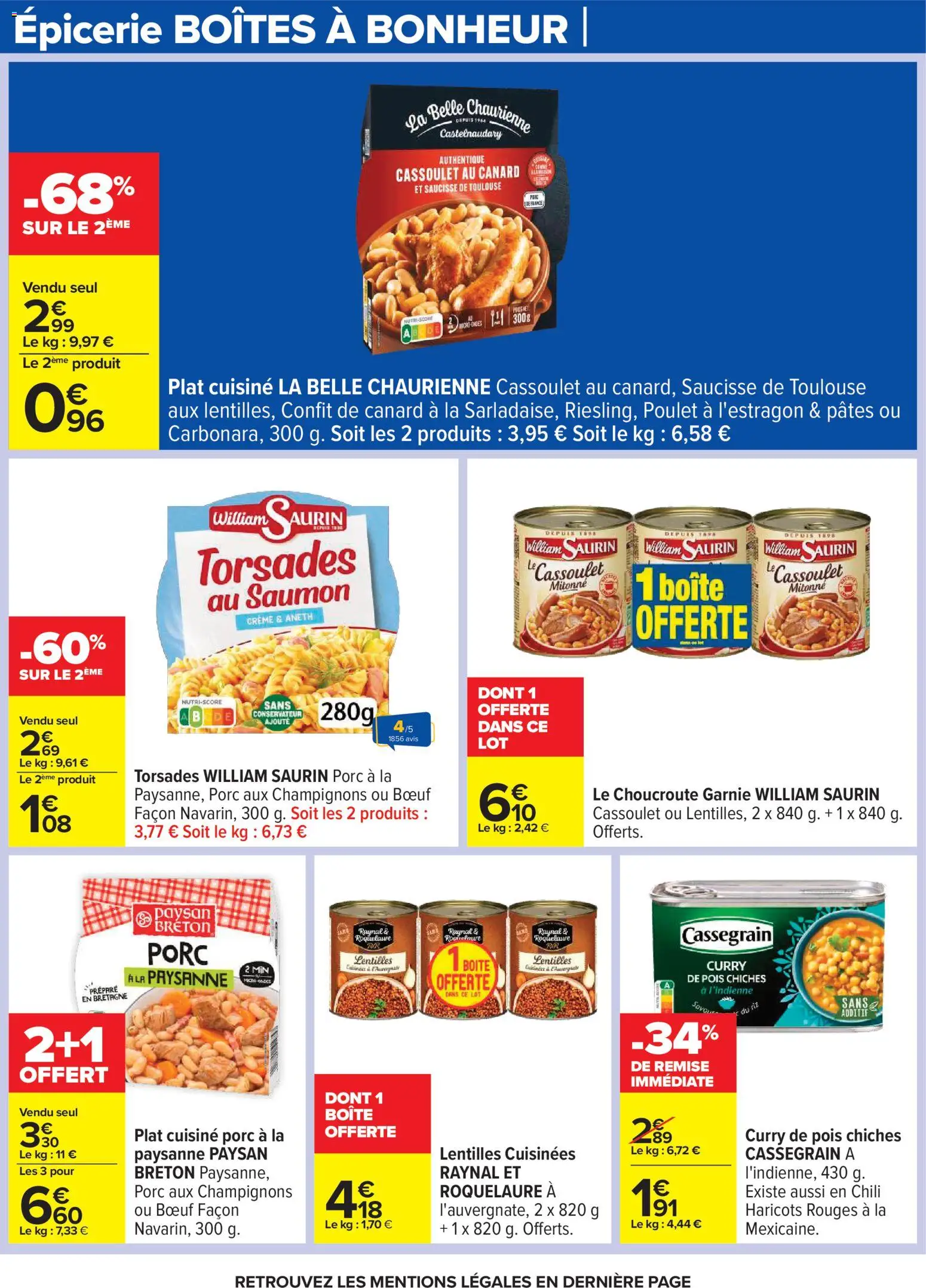 {H1} | Page: 27 | Produits: Curry, Haricots rouges, Pois chiches, Saumon