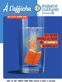 E.Leclerc - Prévisualisation de E.Leclerc Espace culturel valide à partir de 13.01.2026