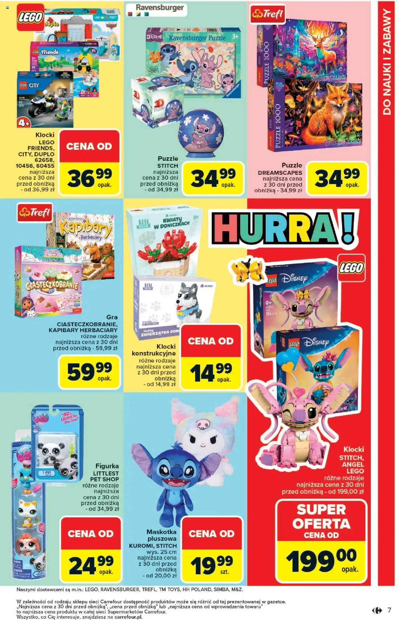 Carrefour Gazetka - Market Szkoła nowy sezon od 18.08.2025 | Strona: 7 | Produkty: Lego, Klocki Lego, Kwiaty