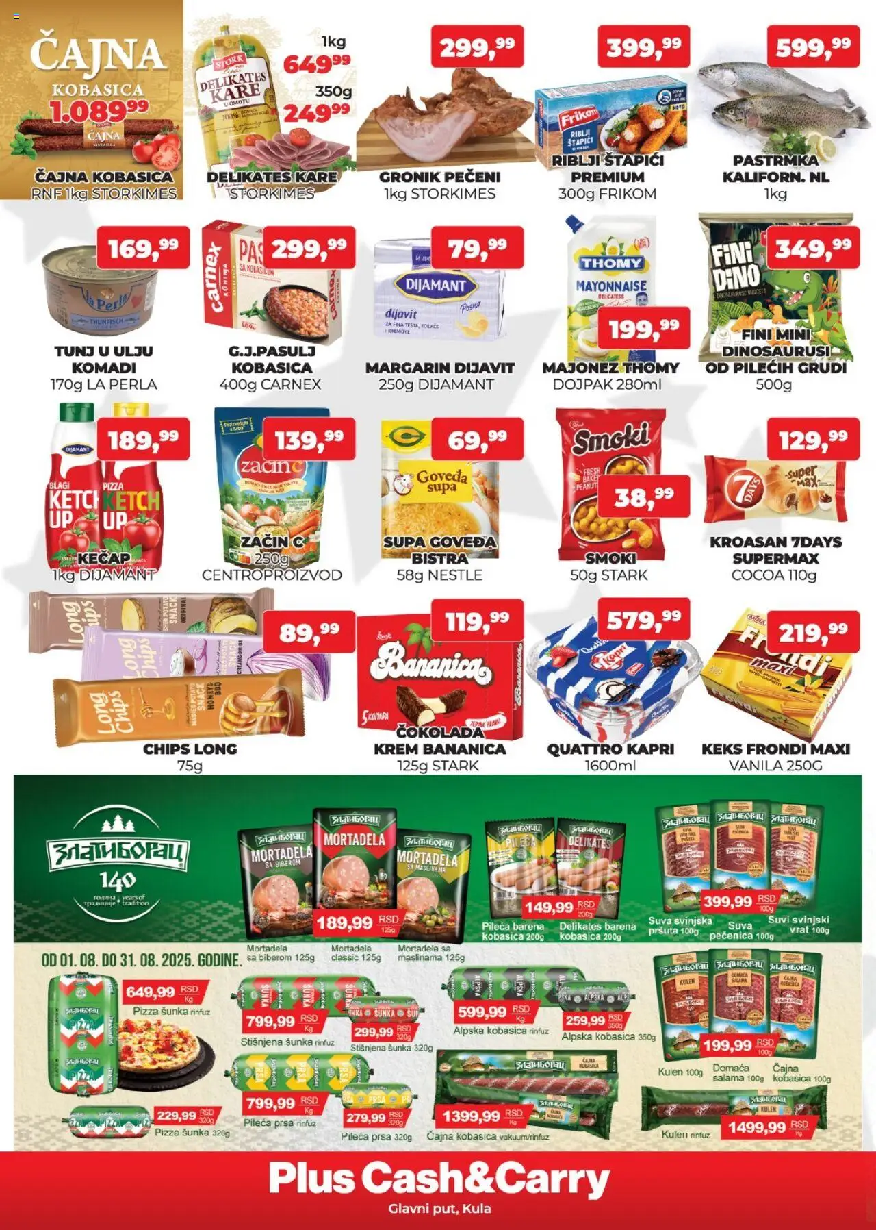 Plus Cash & Carry katalog - važi od 01.08.2025 | Strana: 2 | Proizvode: Majonez, Kečap, Mortadela, Šunka