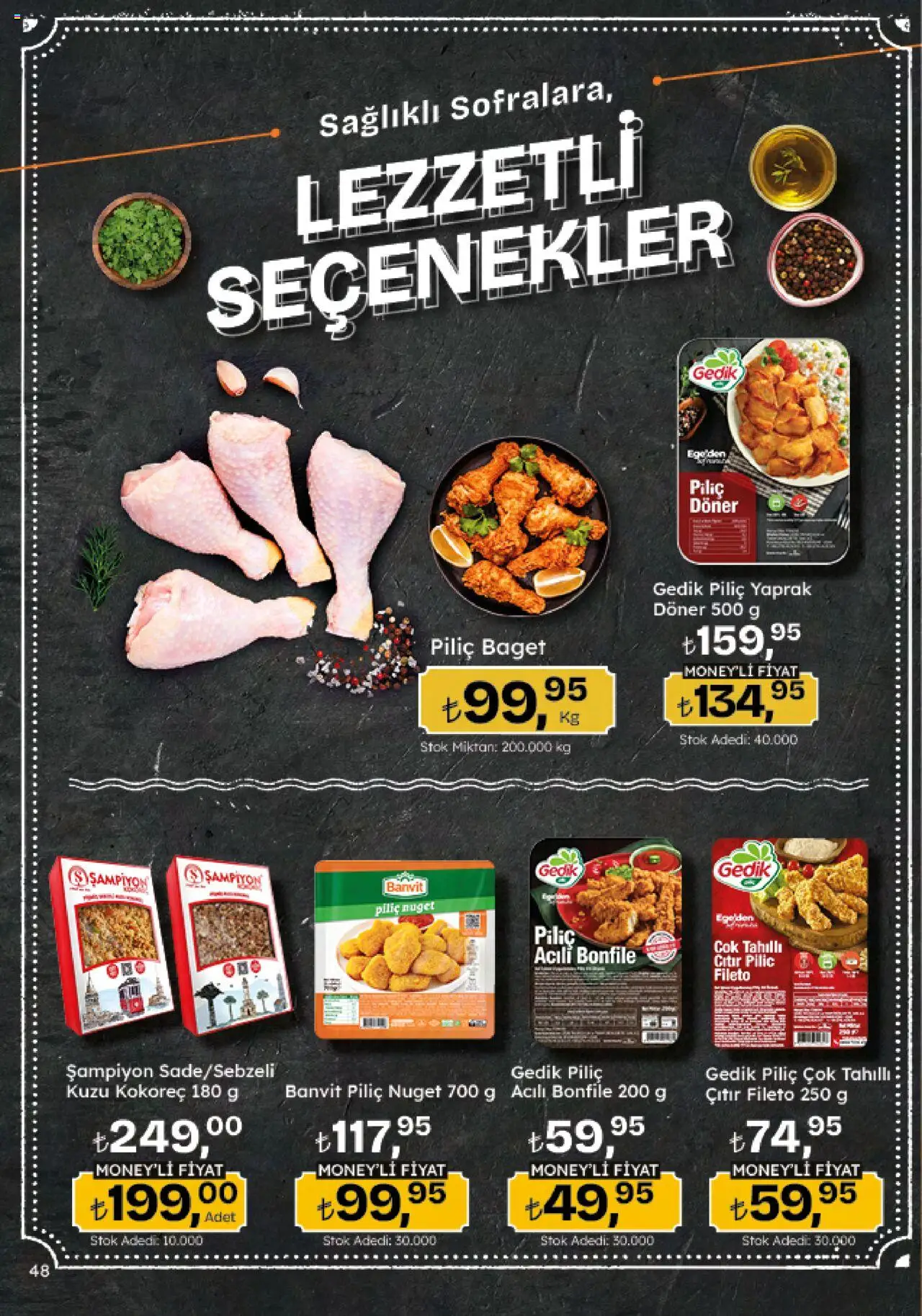 Migros Katalog - 5M Migroskop Dijital - 12.06.2025 tarihinden itibaren geçerlidir | Sayfa: 48 | Ürünler: Döner, Piliç