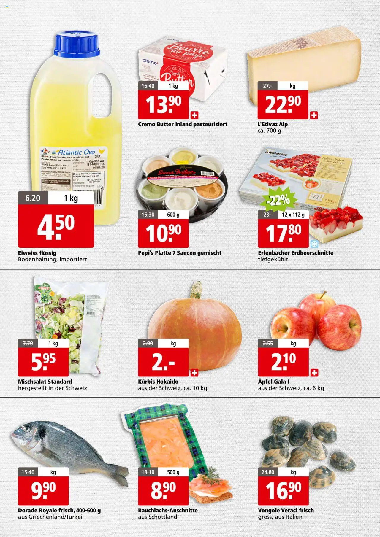 Aligro Businesskunden Chavannes, Matran, Genf, Sitten – gültig ab 20.10.2025 | Seite: 2 | Produkte: Butter, Äpfel, Kürbis, Fondue