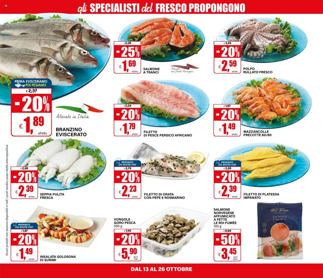 Volantino Il Gigante del 13.10.2025 | Pagina: 16 | Prodotti: Rosmarino, Vongole, Polpo, Mazzancolle
