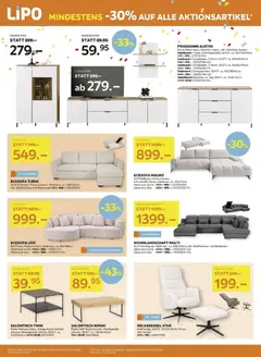 Lipo aktionen ab 10.03.2026 gültig | Seite: 4 | Produkte: Hocker, Wandboard, Sideboard, Wohnlandschaft