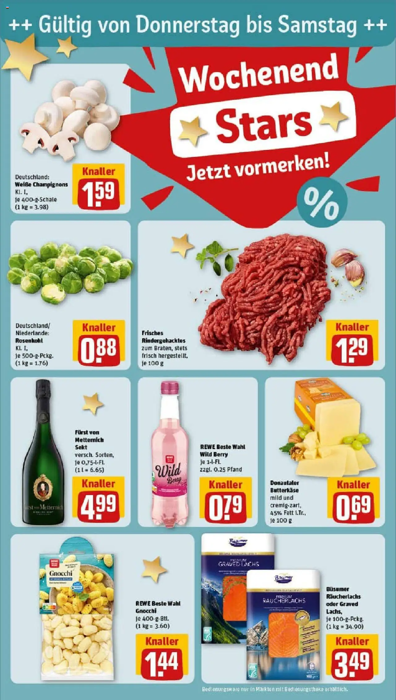 Rewe prospekt Münster	 – gültig ab 13.10.2025 | Seite: 20 | Produkte: Furst von metternich, Sekt, Champignons, Räucherlachs