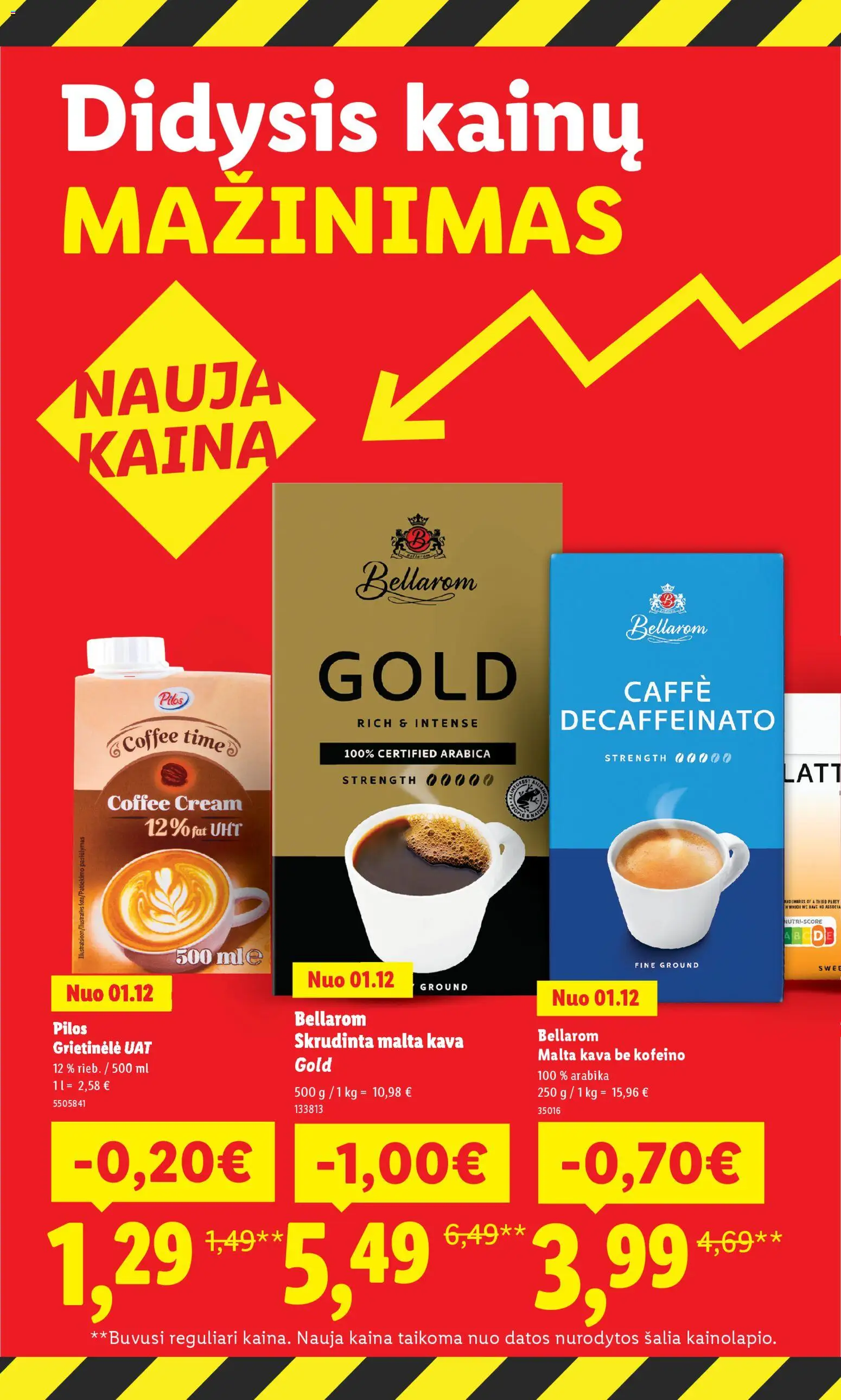 LIDL akcijos nuo 19.01.2026 | Puslapis: 6 | Prekių: Grietinėlė, Kava