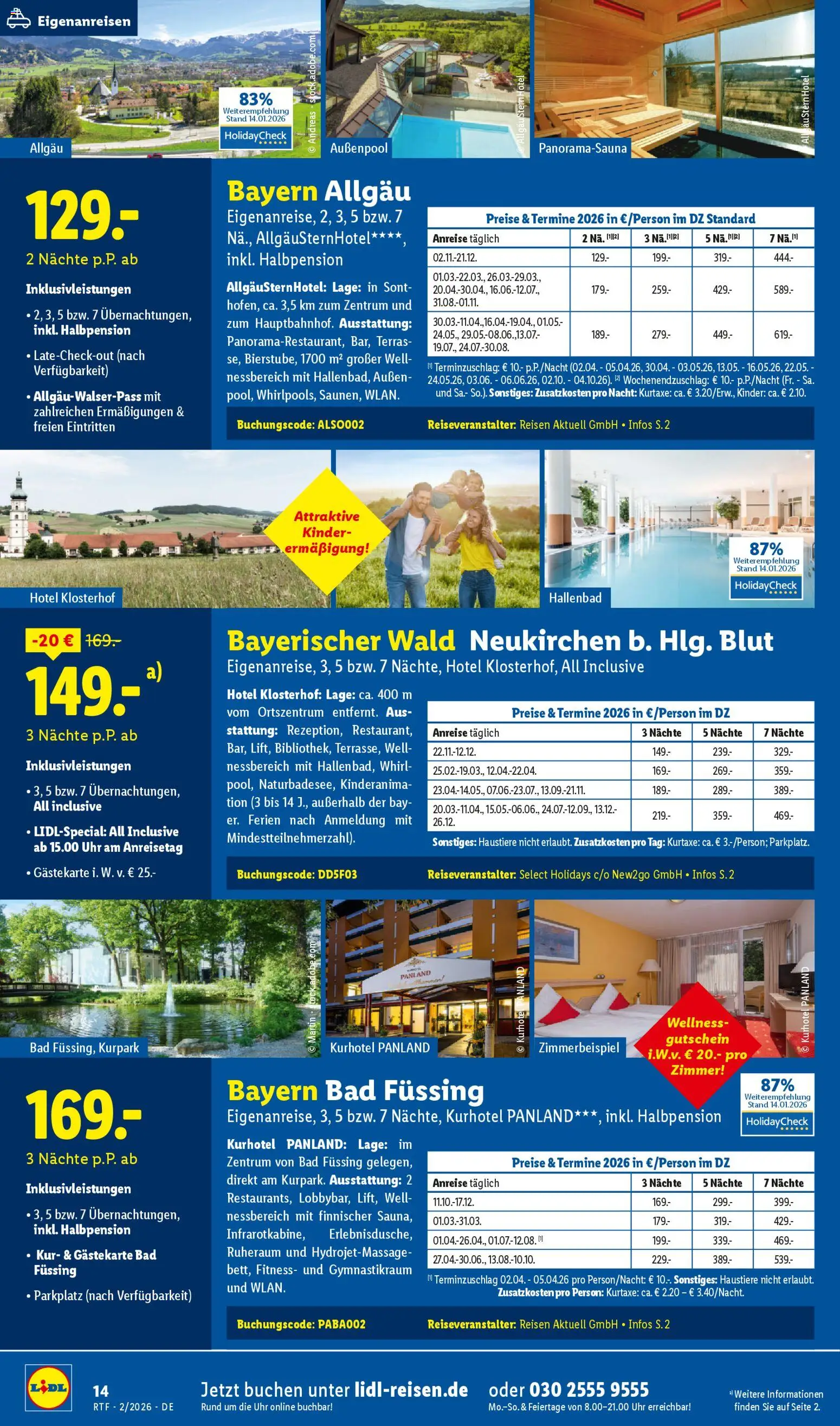 Lidl Reisen Prospekt 	 – gültig ab 14.02.2026 | Seite: 14 | Produkte: Bad, Uhr