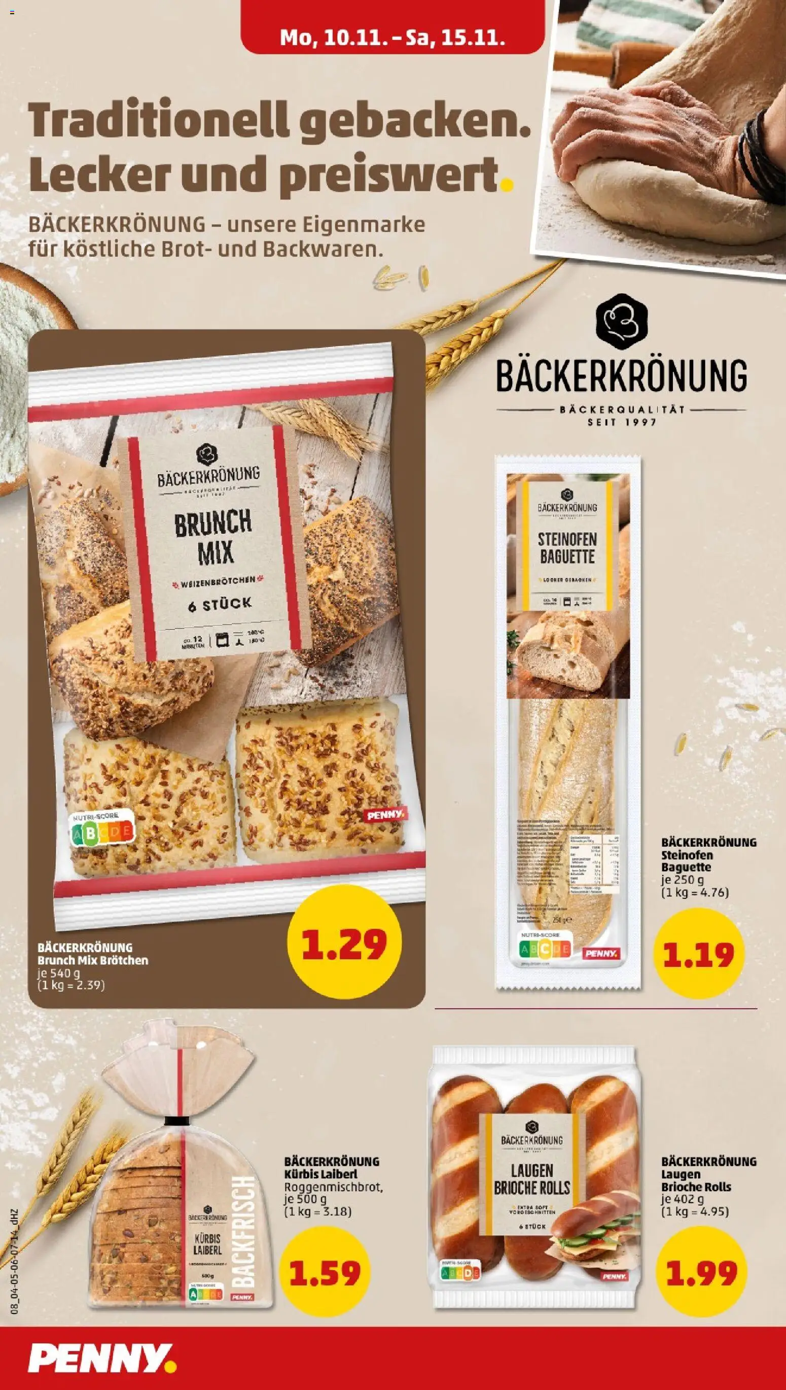 Penny - Saarland – gültig ab 10.11.2025 | Seite: 8 | Produkte: Baguette, Kürbis, Brot