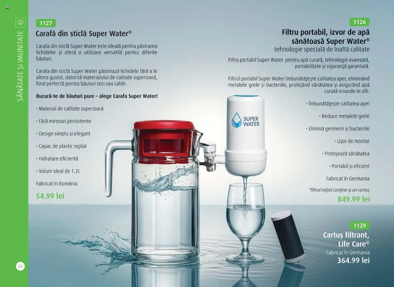 Noul catalog Life Care – valabil de la 01.10.2025 | Pagină: 68 | Produse: Carafă, Apă