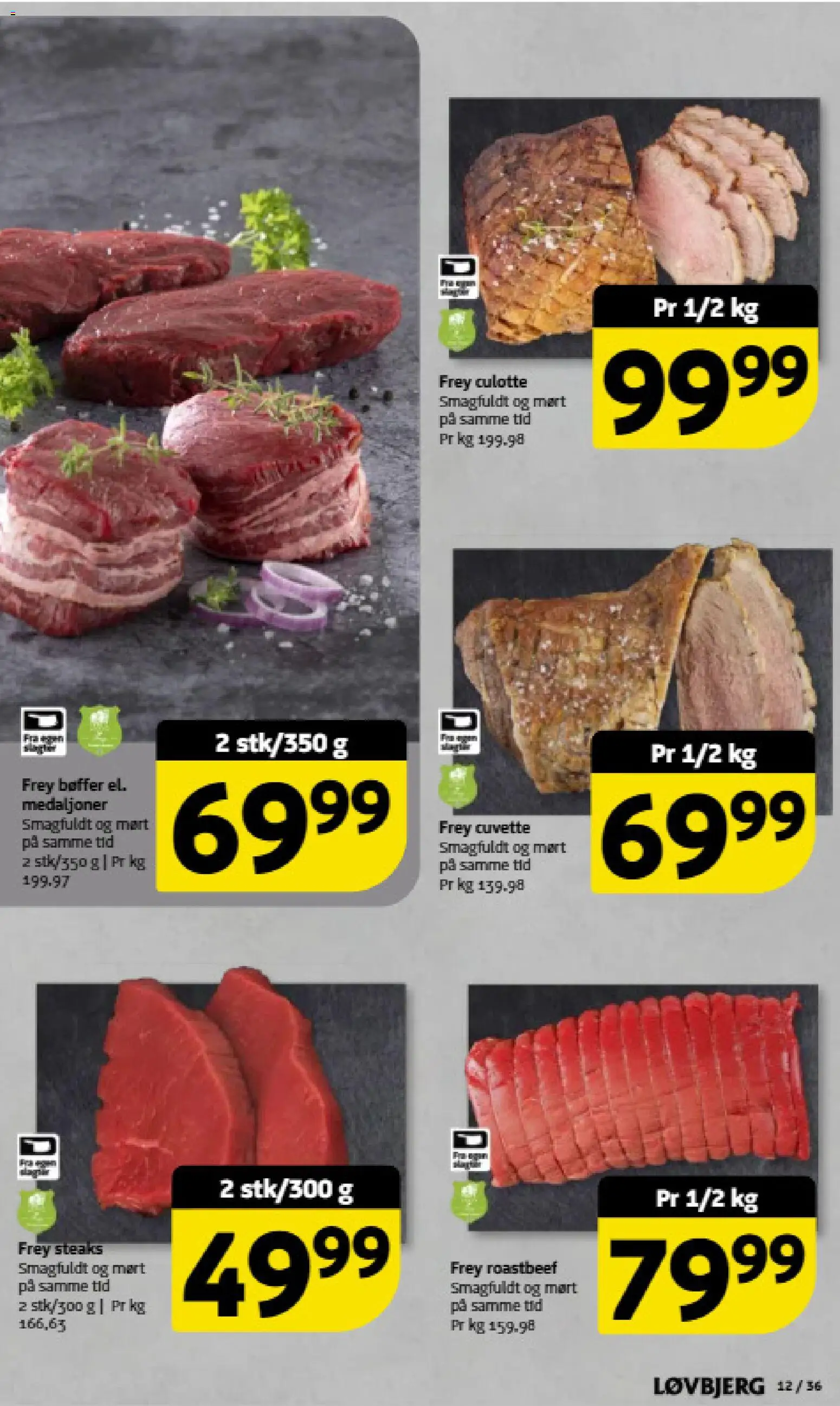 Løvbjerg tilbudsavis – gyldig fra 01.05.2026 | Side: 10 | Produkter: Bøffer, Roastbeef