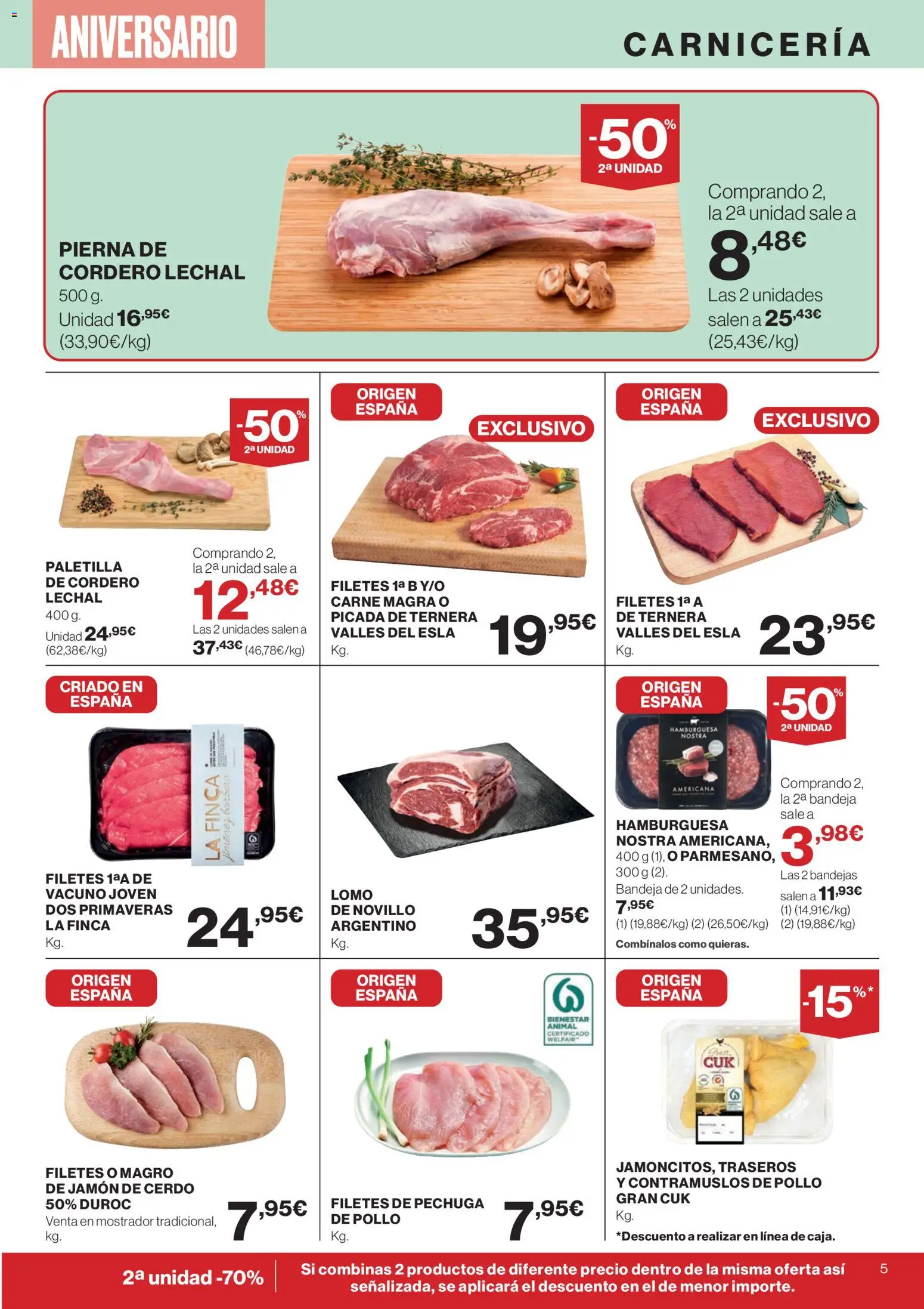 Supercor folleto │ válido desde el 23.10.2025 | Página: 5 | Productos: Jamón, Cerdo, Φίλτρο καφέ, Bandeja