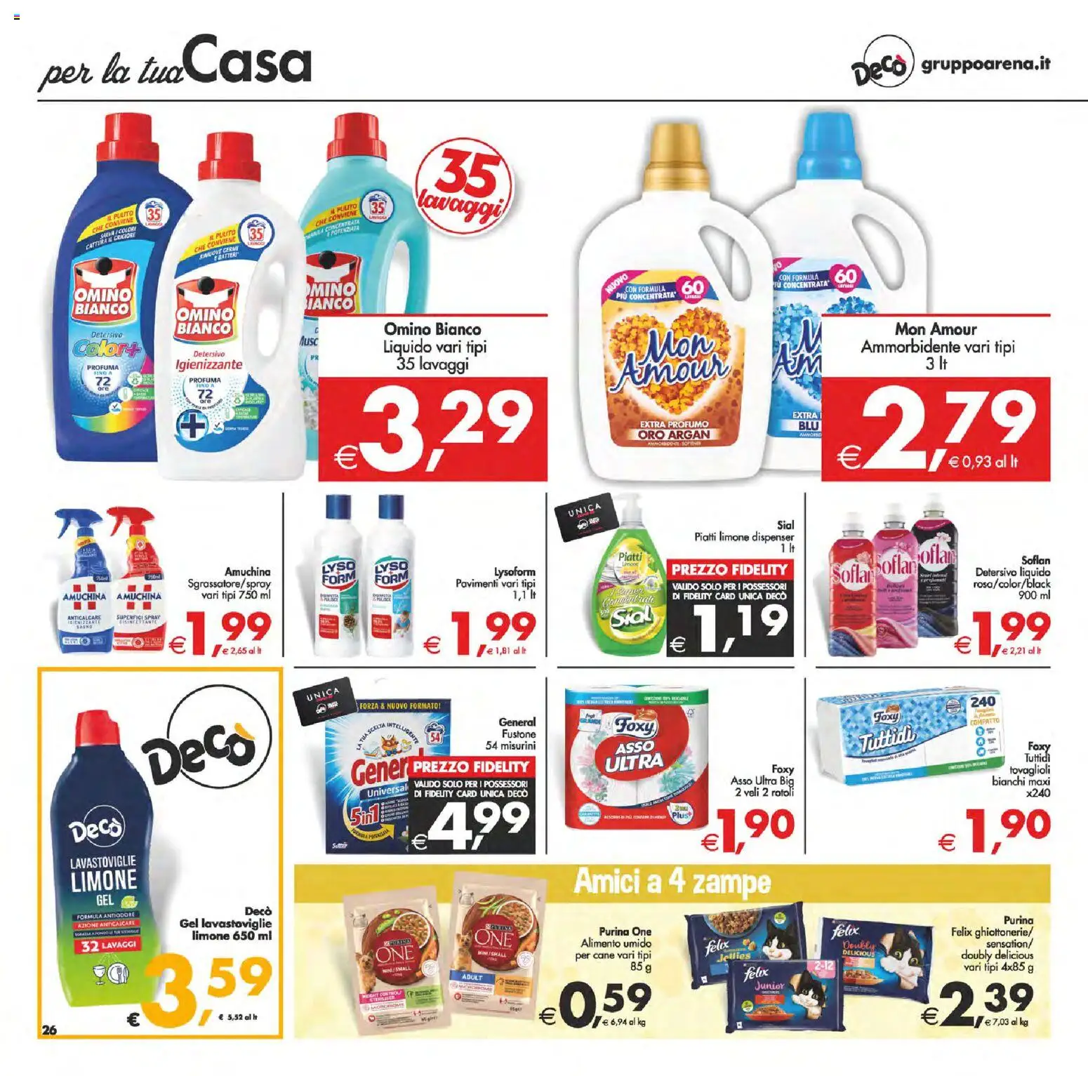 Volantino Decò del 24.02.2026 | Pagina: 32 | Prodotti: Ammorbidente, Anticalcare, Limone, Lavastoviglie