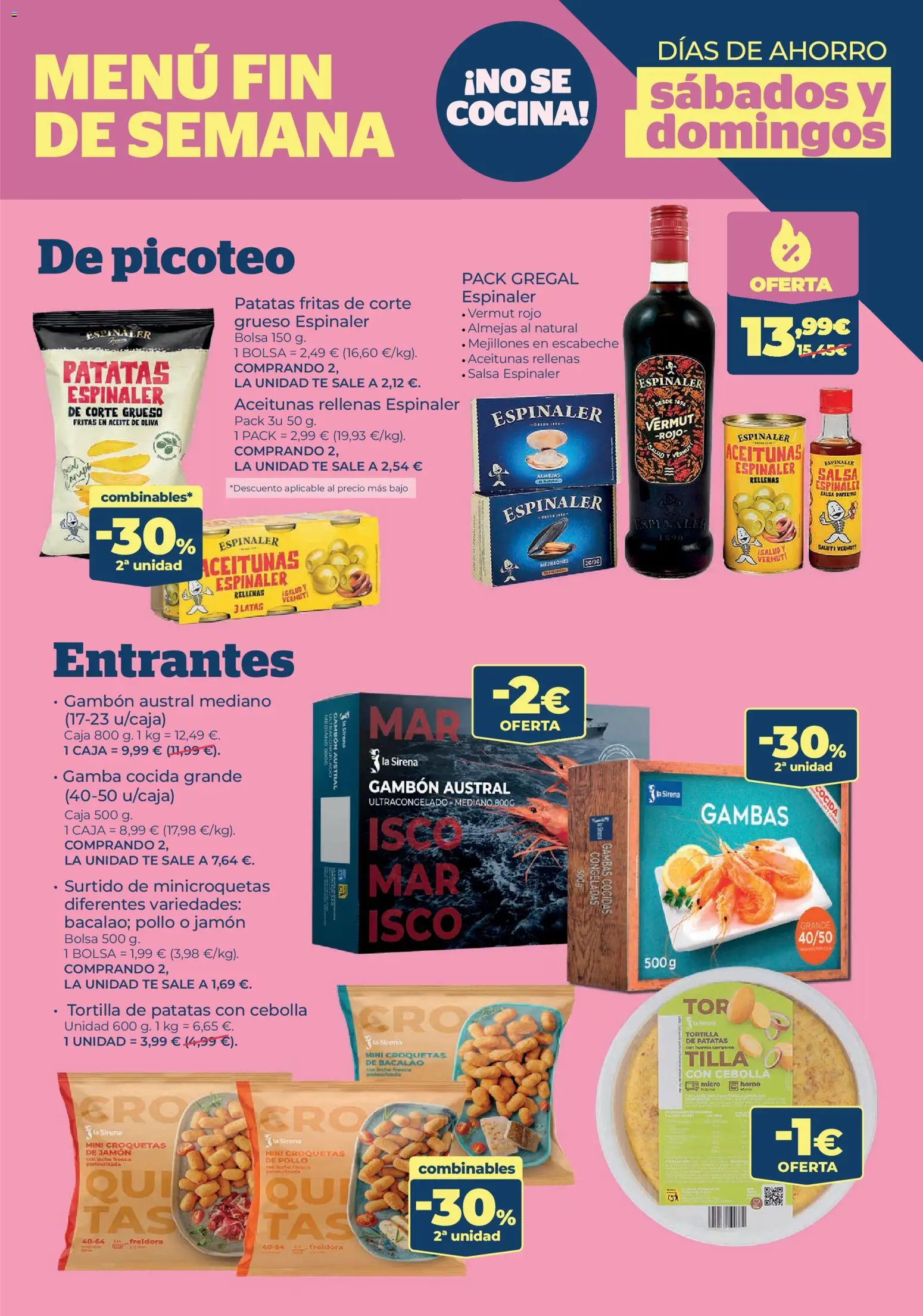 La Sirena folleto │ válido desde el 07.01.2026 | Página: 13 | Productos: Παγωμένο τσάι, Horno, Caja, Gamba