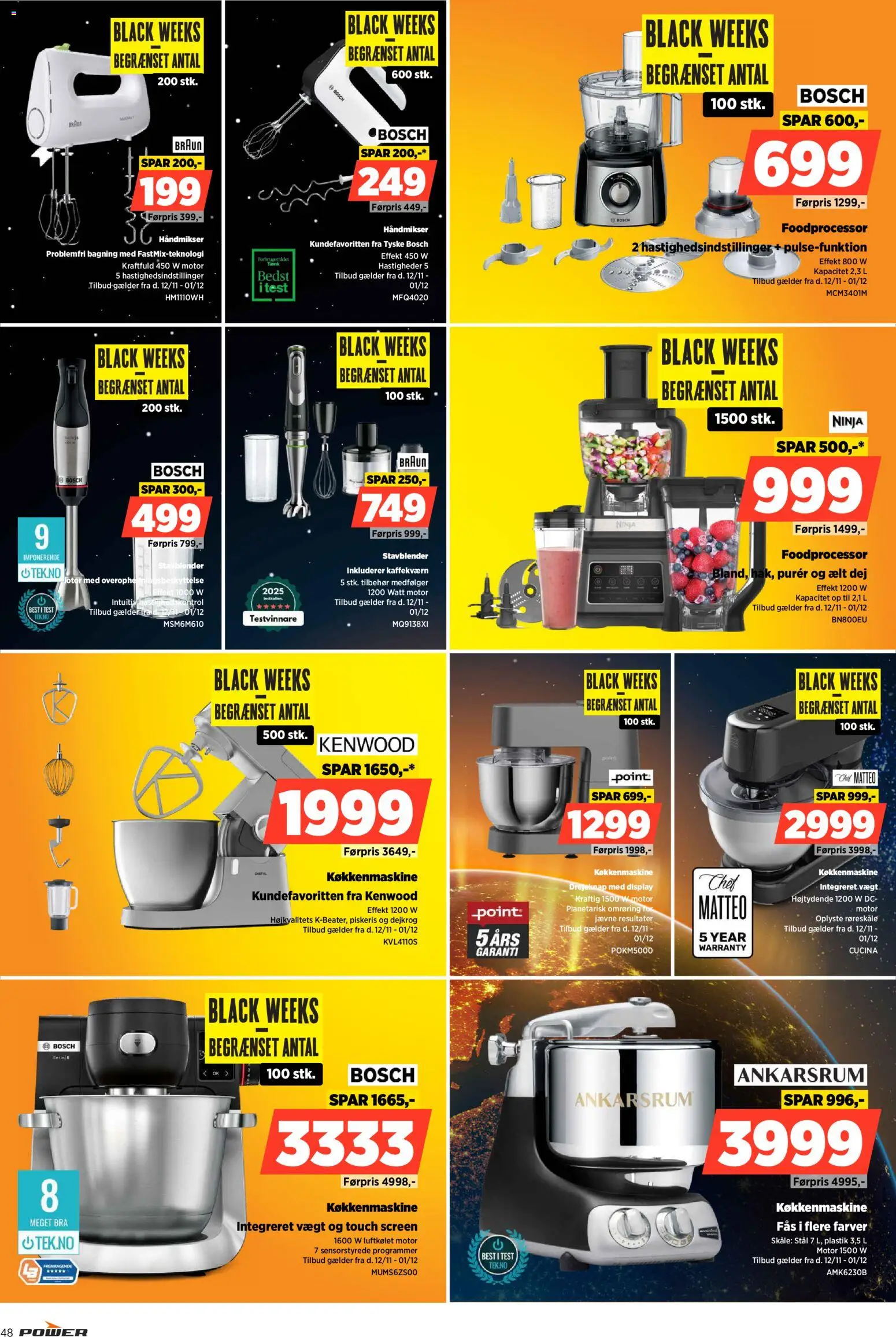 Power tilbudsavis – gyldig fra 12.11.2025 | Side: 48 | Produkter: Foodprocessor, Piskeris