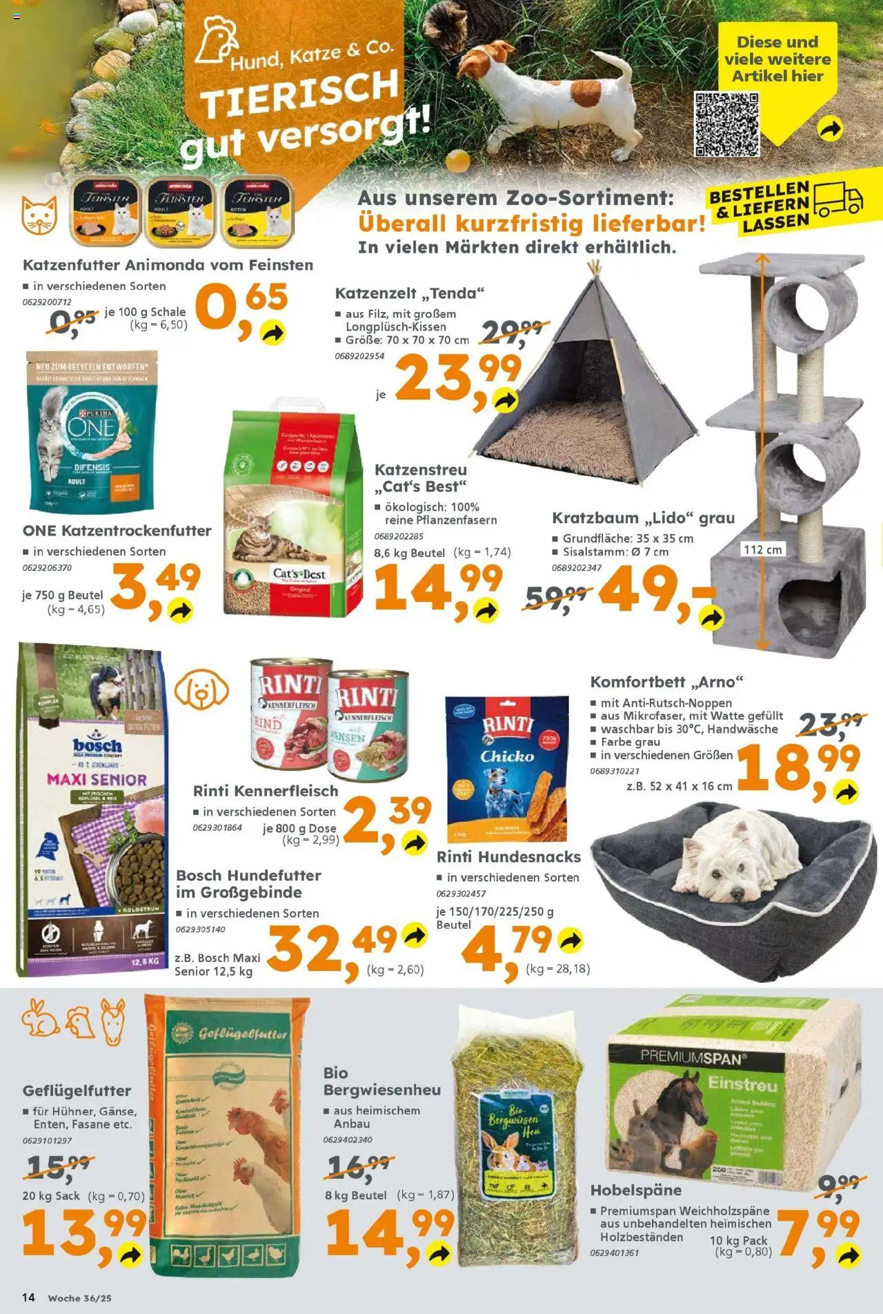 Globus Baumarkt prospekt Königsbrunn	 – gültig ab 31.08.2025 | Seite: 14 | Produkte: Bosch, Katzenfutter