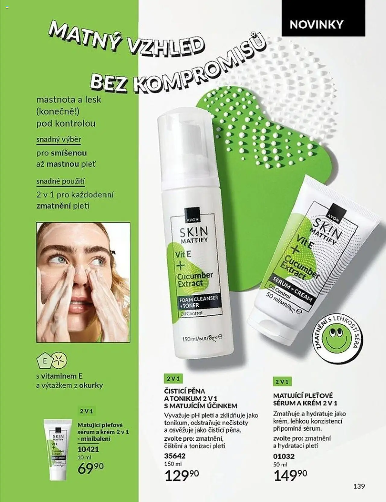 Avon katalog 10/2025 od 01.10.2025 | Strana: 139 | Produkty: Sérum, Krém, Okurky, Toner
