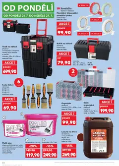 Kaufland leták od 16.07.2025 | Strana: 54 | Produkty: Box, Lazura na dřevo, Kufřík na nářadí, Nářadí