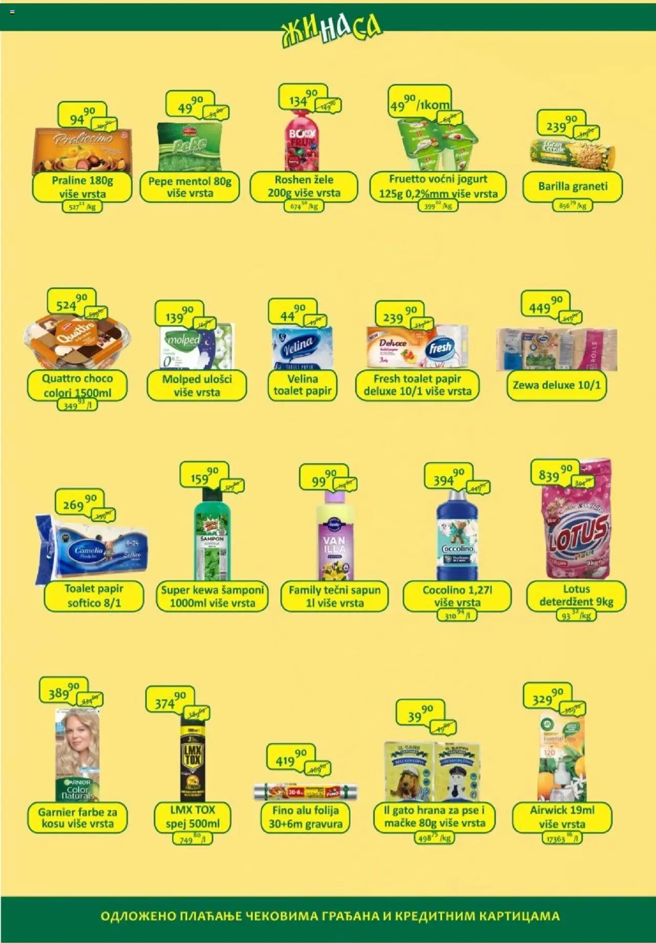 ŽINASA katalog - važi od 01.09.2025 | Strana: 4 | Proizvode: Čokolada