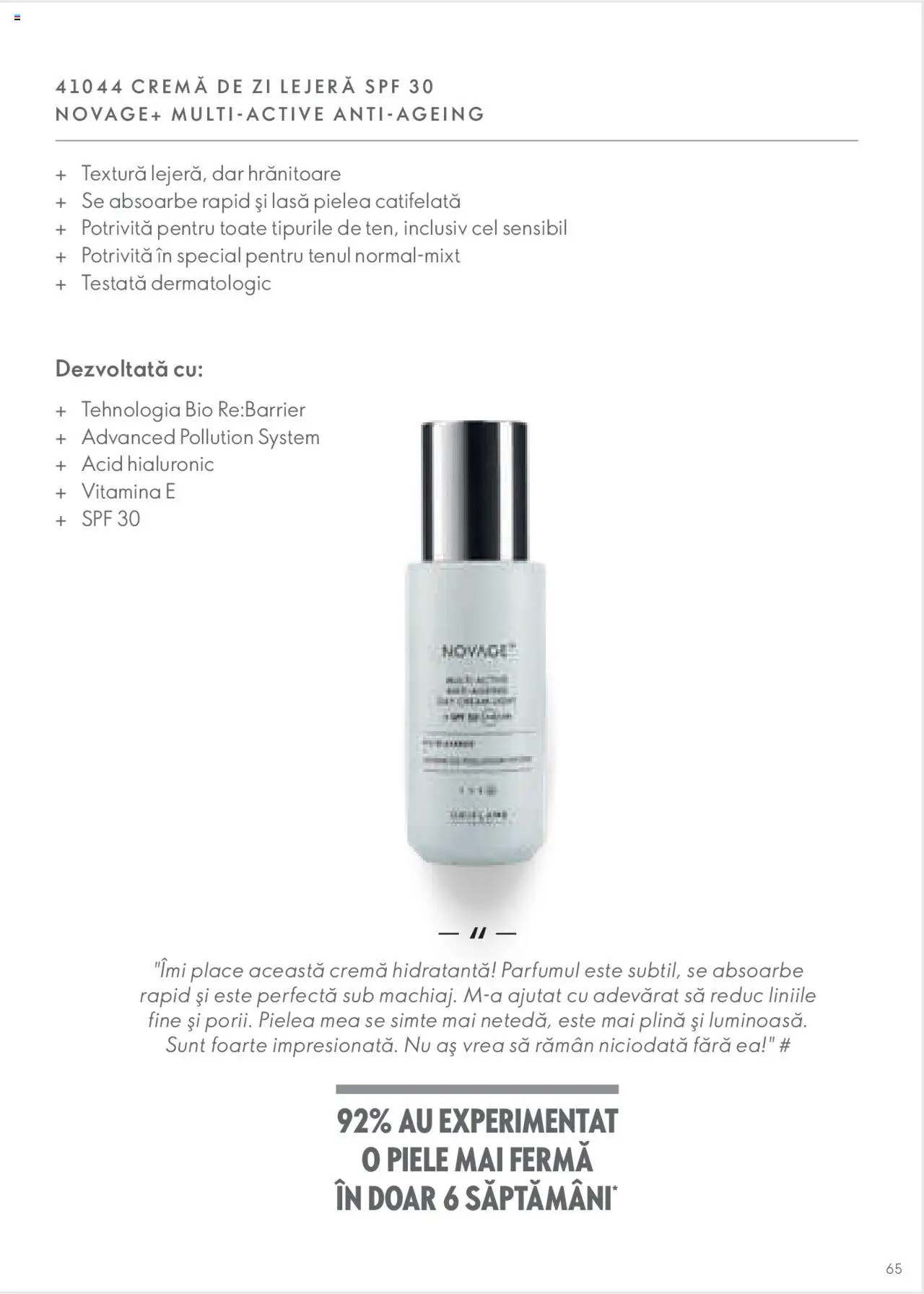 Oriflame catalog - Ghidul NOVAGE+ – valabil de la 01.03.2023 | Pagină: 65