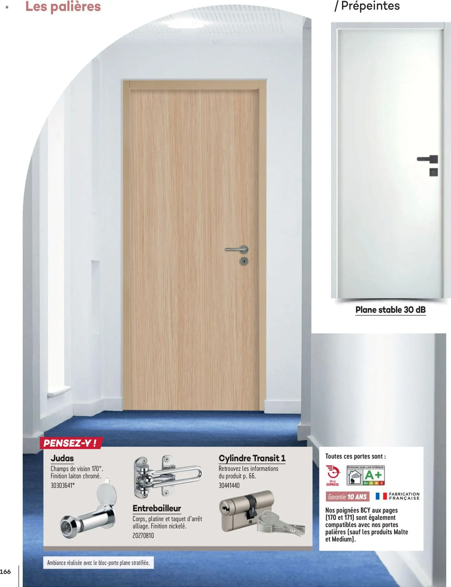 {H1} | Page: 166 | Produits: Poignées, Portes