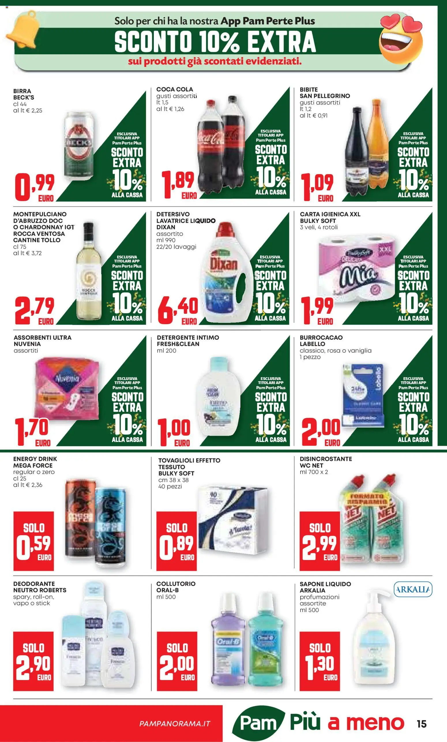 Volantino PAM del 06.11.2025 | Pagina: 15 | Prodotti: Sapone, Deodorante, Collutorio, Detergente intimo