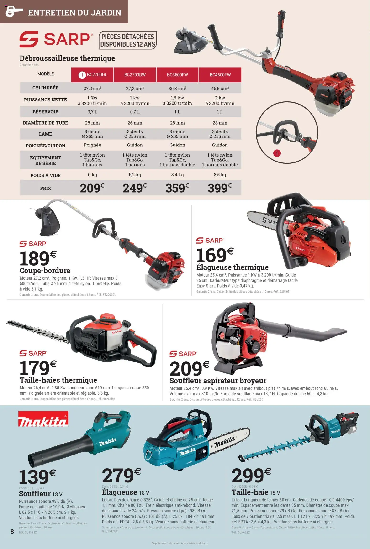 {H1} | Page: 8 | Produits: Sac, Poids, Broyeur, Batterie