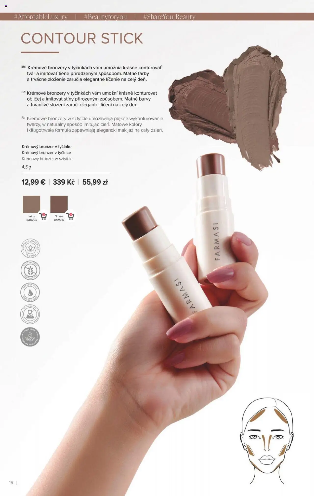 Nové Farmasi akcie – leták je platný od 24.09.2025 | Strana: 16 | Produkty: Bronzer