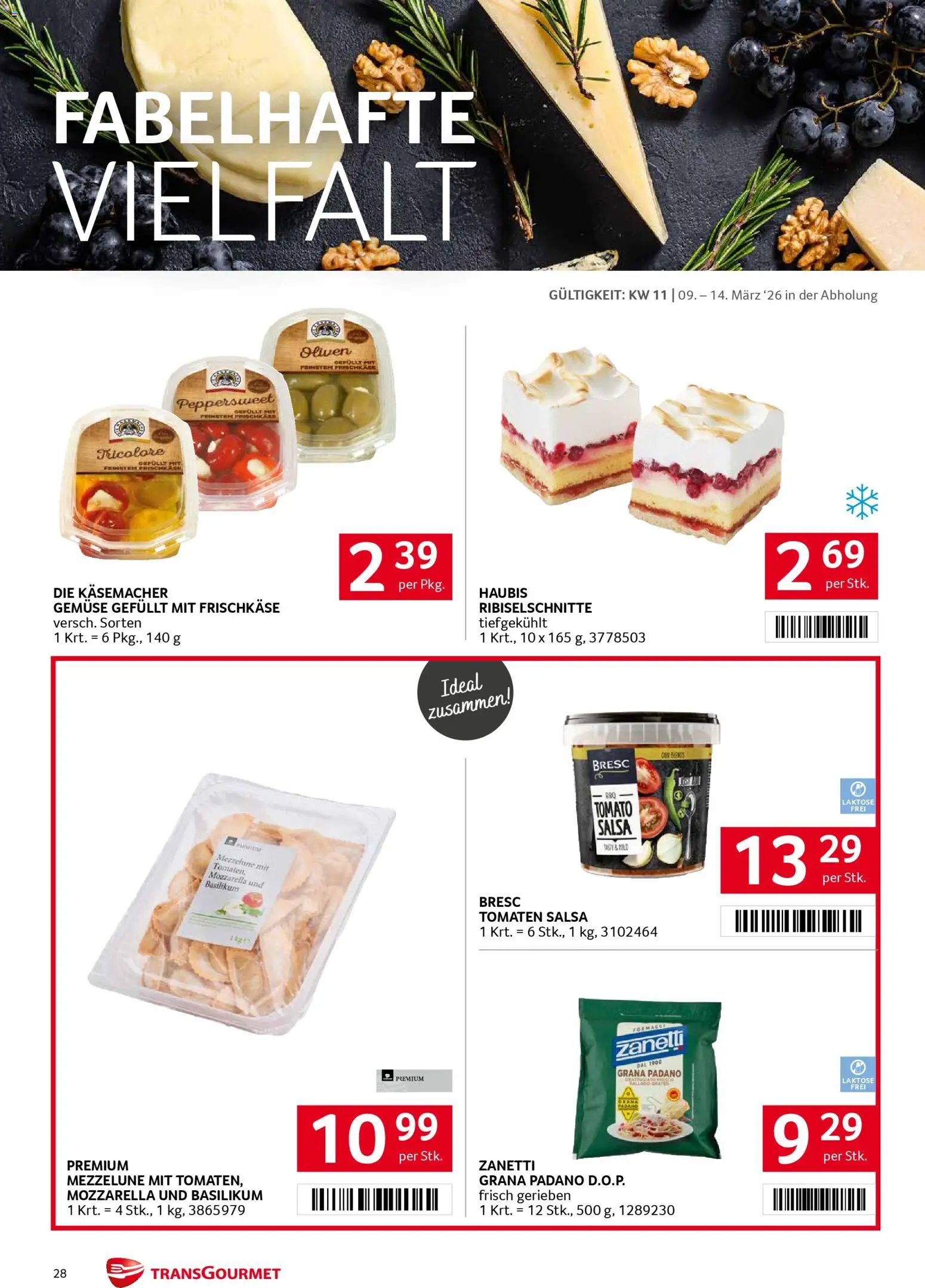 Transgourmet Flugblatt gültig ab 08.03.2026 | Seite: 28 | Produkte: Gemüse, Szeder, Tomaten