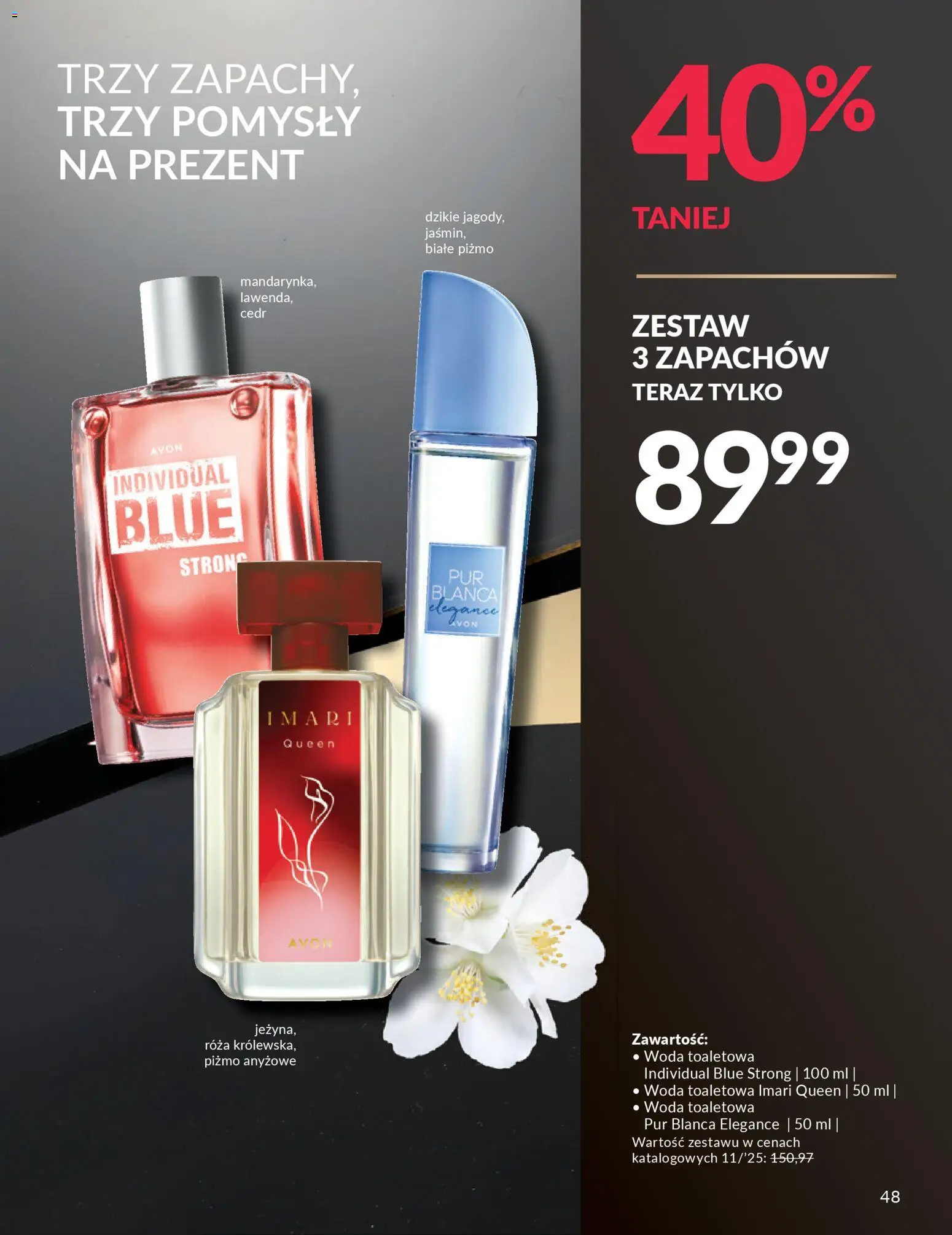 Avon Black Friday od 13.11.2025 | Strona: 48 | Produkty: Woda toaletowa, Woda