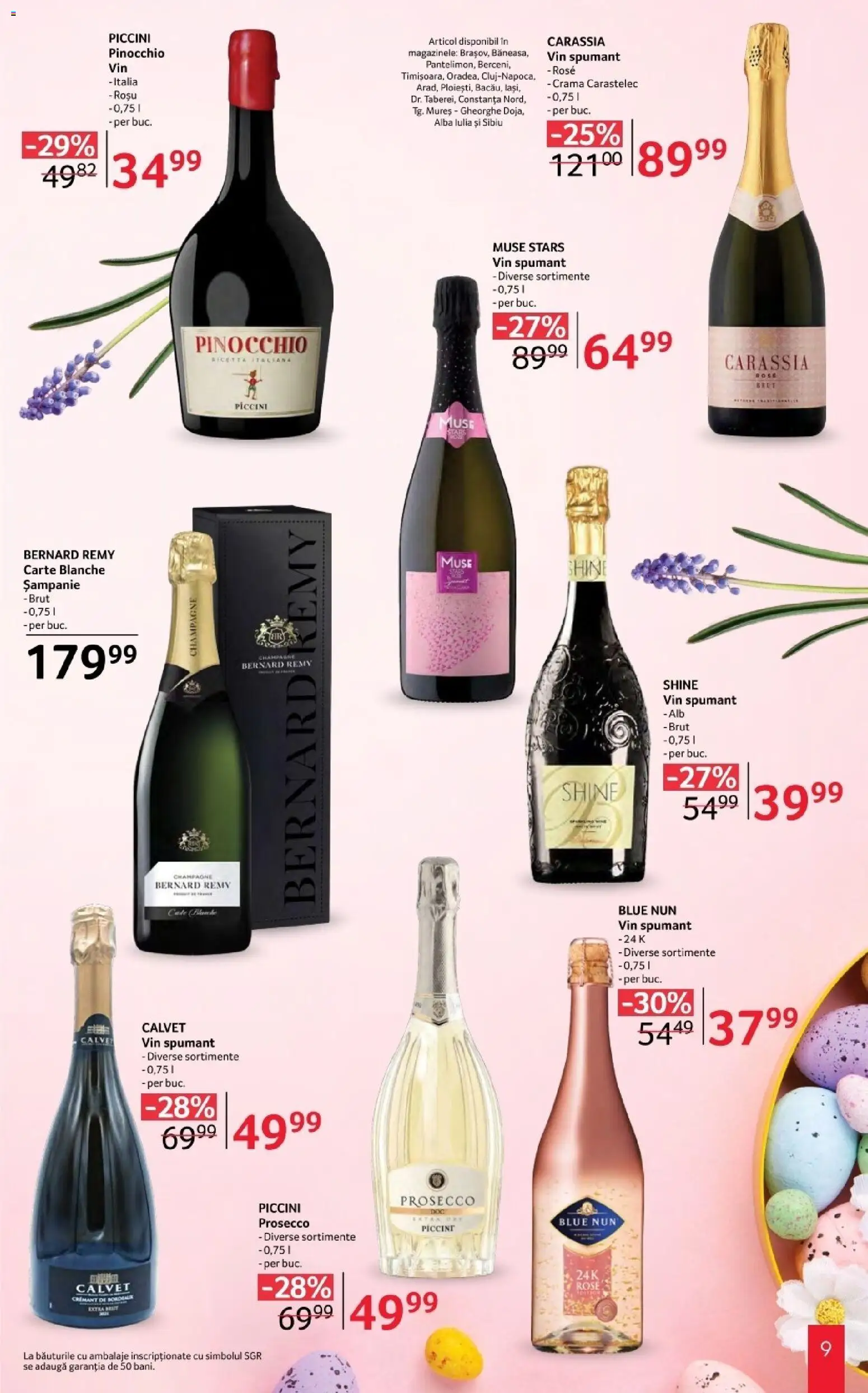 Noul catalog Selgros – valabil de la 20.03.2026 | Pagină: 9 | Produse: Prosecco, Vin