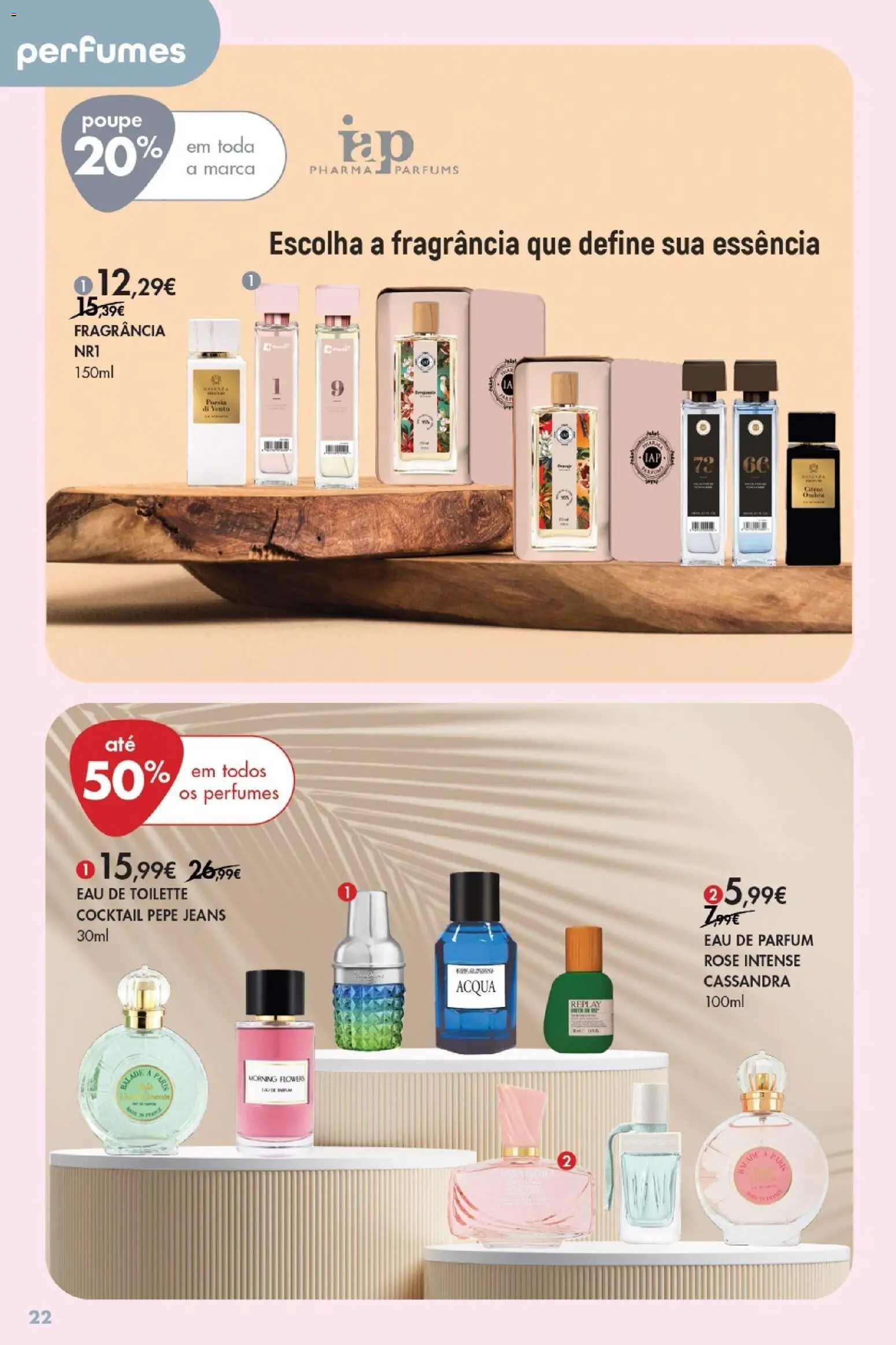 Pingo Doce Bem Estar Mulher Lojas │ válido de 03.03.2026 | Página: 22 | Produtos: Jeans, Perfumes, Fragrância, Eau de toilette