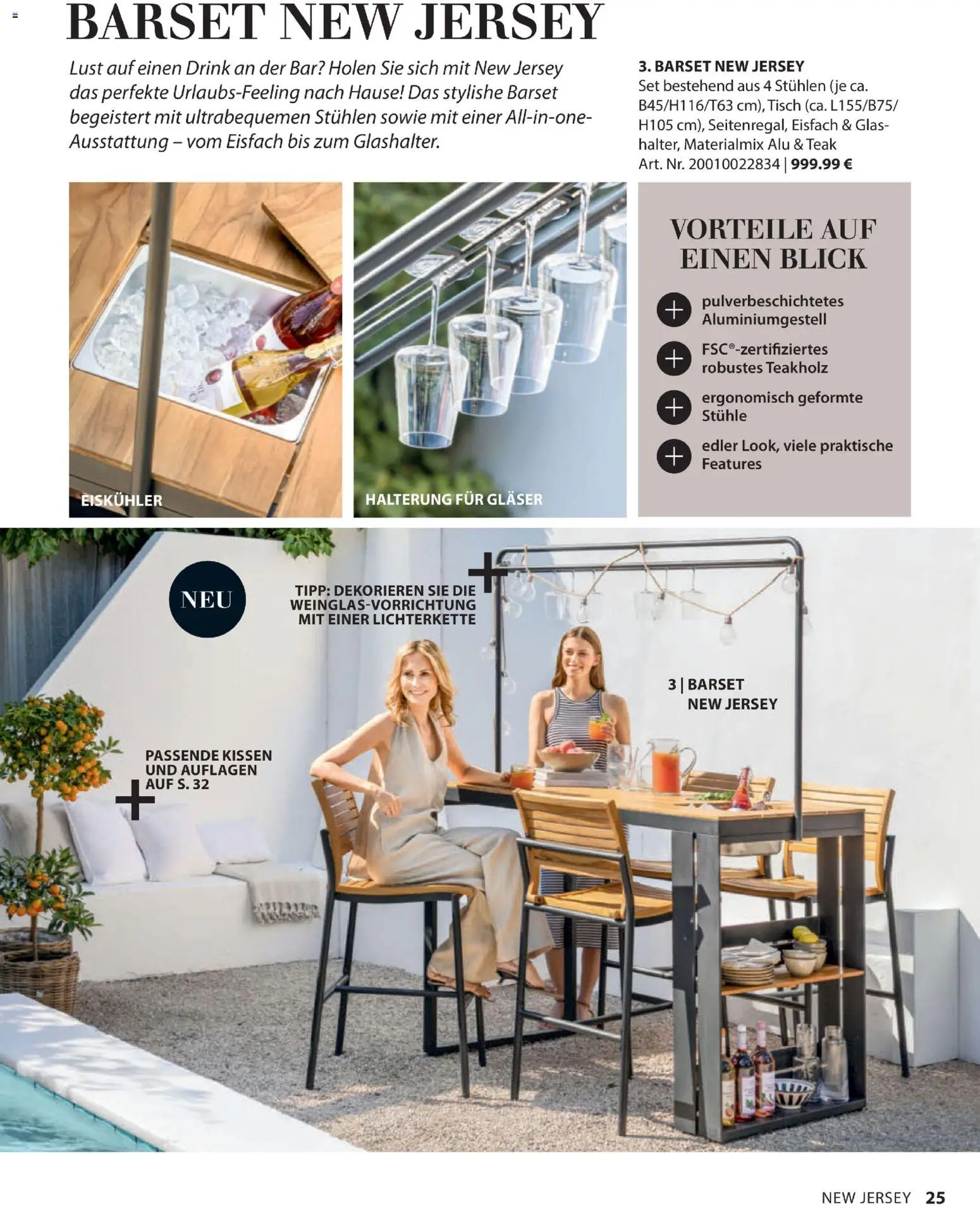 Dehner Gartenmöbel Trends 2026 gültig ab 29.01.2026 | Seite: 25 | Produkte: Kissen, Tisch