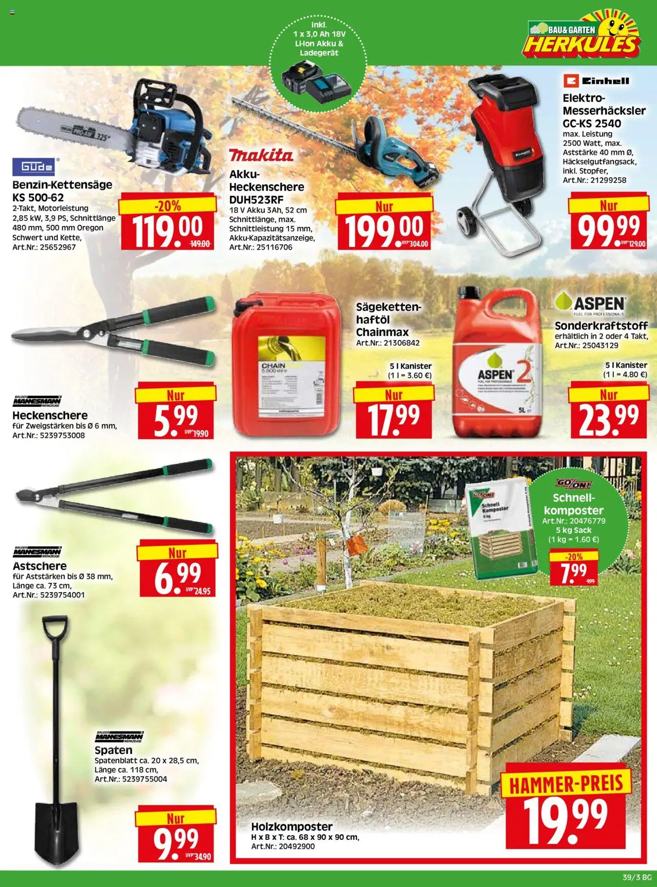 HERKULES Bau & Garten – gültig ab 22.09.2025 | Seite: 3 | Produkte: Ladegerät