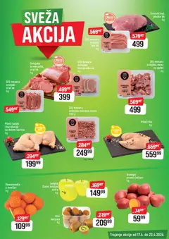 Super DIS katalog Nedeljna akcija - pregled Super DIS kataloga - važi od 17.04.2026 | Strana: 3 | Proizvode: Kivi, Krompir, Svinjsko meso, Pomorandza