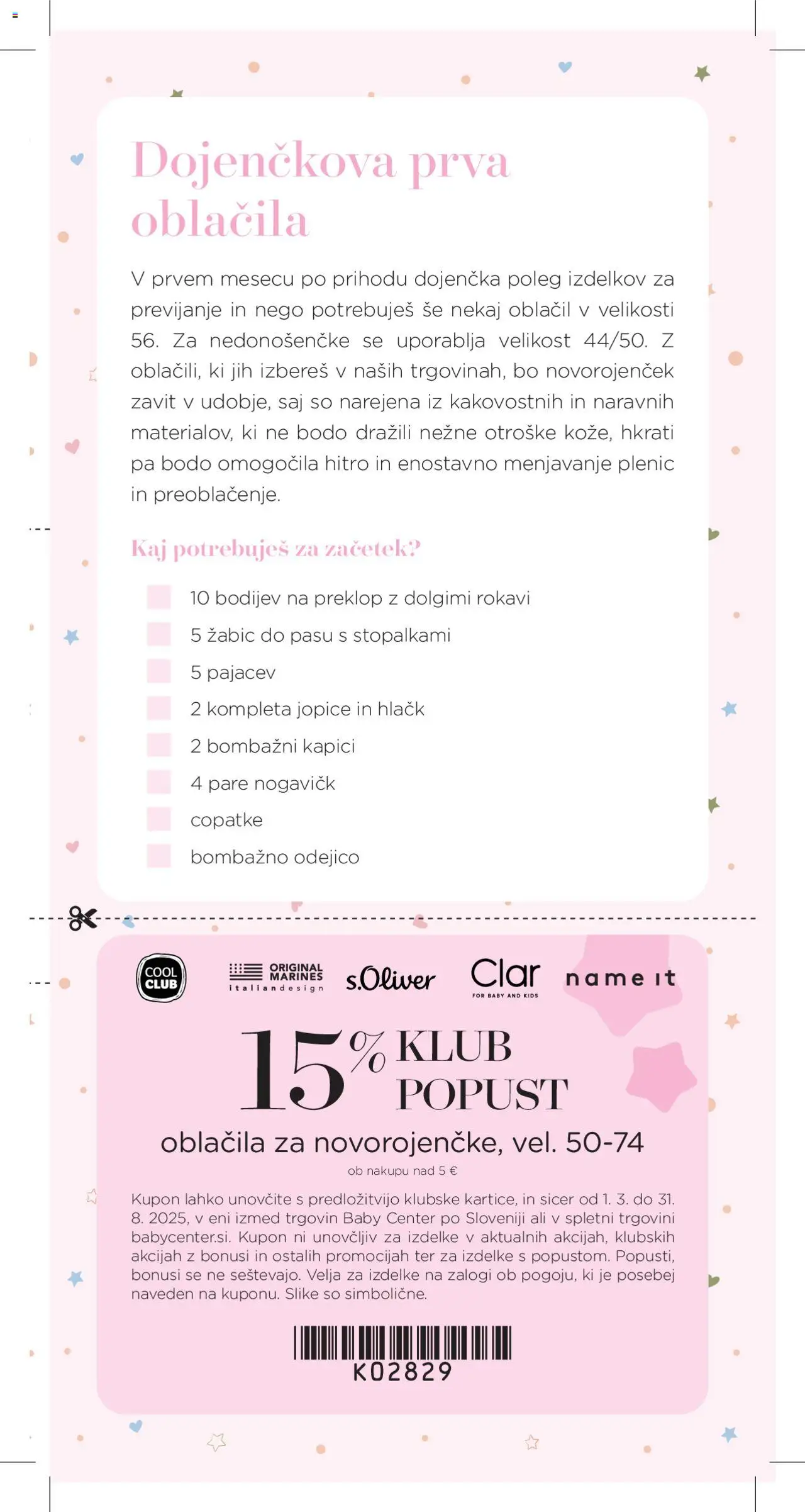 Baby center katalog nosečka │ velja od 01.07.2025 | Stran: 11 | Izdelki: Oblacila
