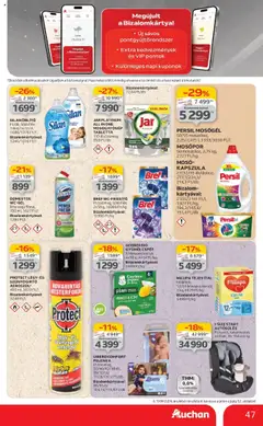 Auchan akciós ujság - amely érvényes a következő dátumtól: 10.07.2025 | Oldal: 47 | Termékek: Lime, Persil, Mosogatógép, Mangó