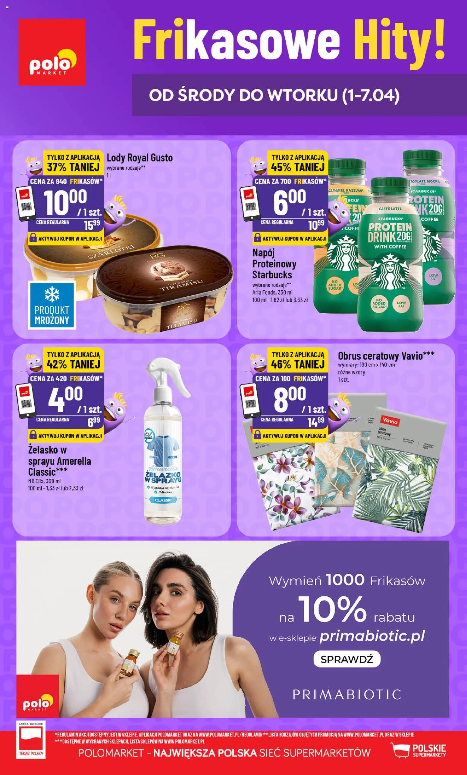 POLOmarket gazetka - Frikasowe Hity od 01.04.2026 | Strona: 1 | Produkty: Tiramisu, Lody