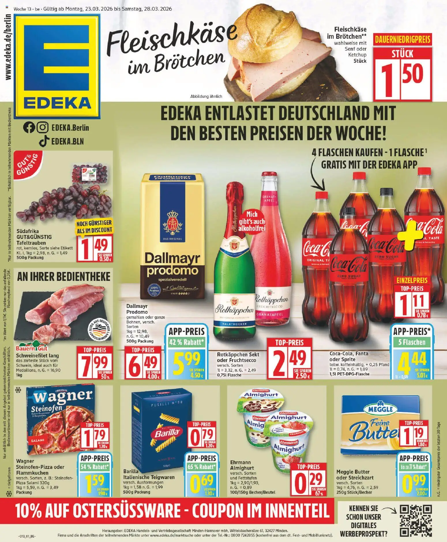Edeka Prospekt 	 – gültig ab 23.03.2026 | Seite: 1