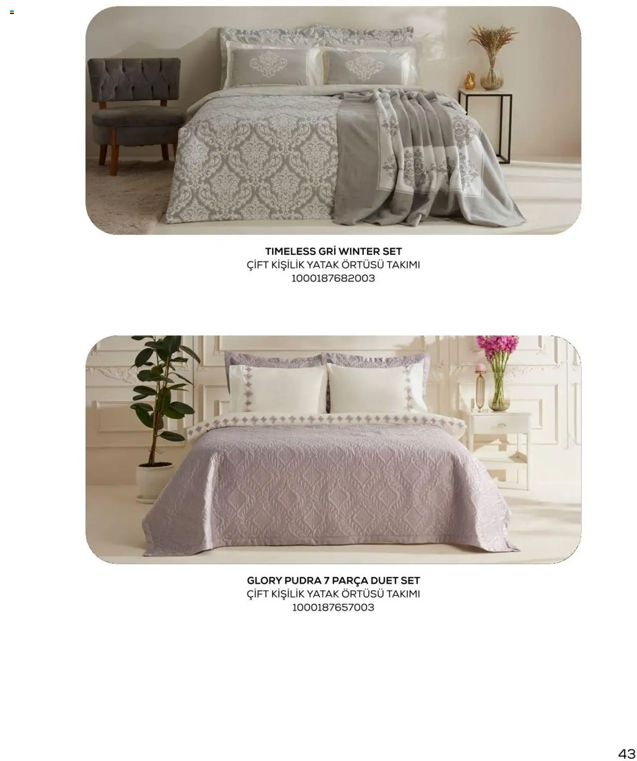 Karaca - Karaca Home - 03.03.2025 tarihinden itibaren geçerlidir | Sayfa: 43 | Ürünler: Yatak, Pudra, Yatak örtüsü
