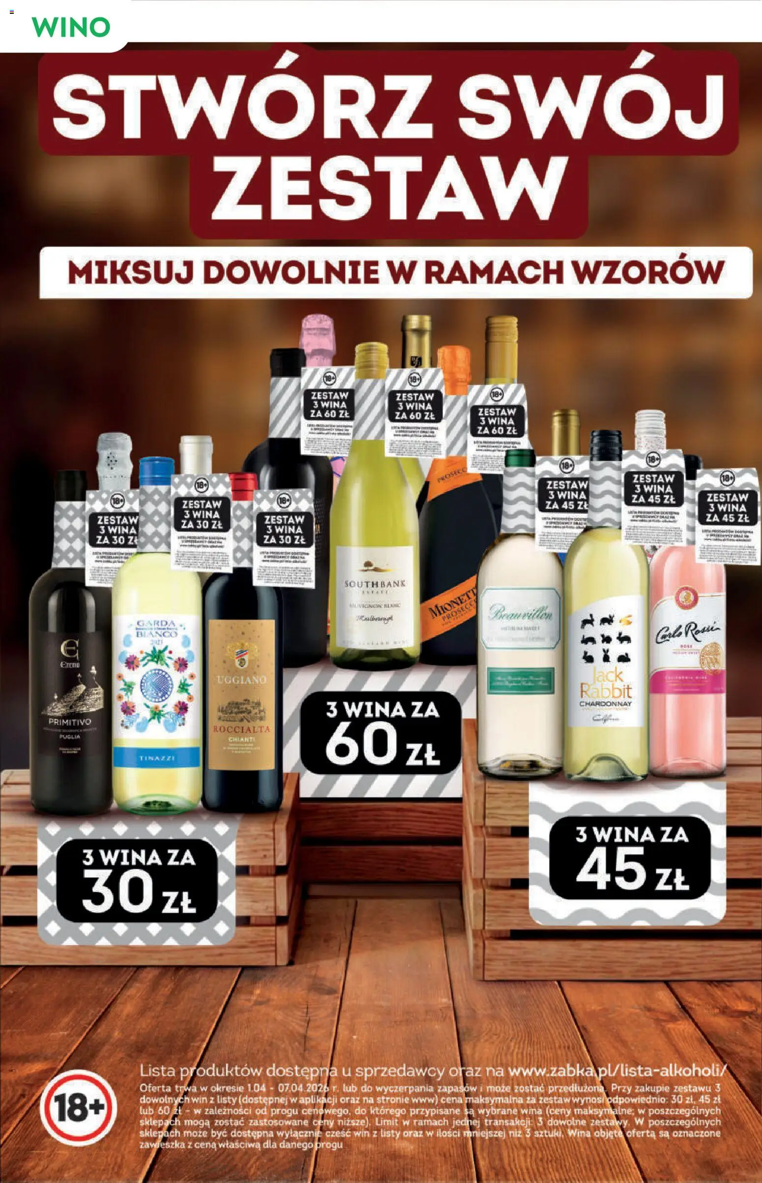 Żabka gazetka - Katalog win od 01.04.2026 | Strona: 2 | Produkty: Chardonnay, Wino