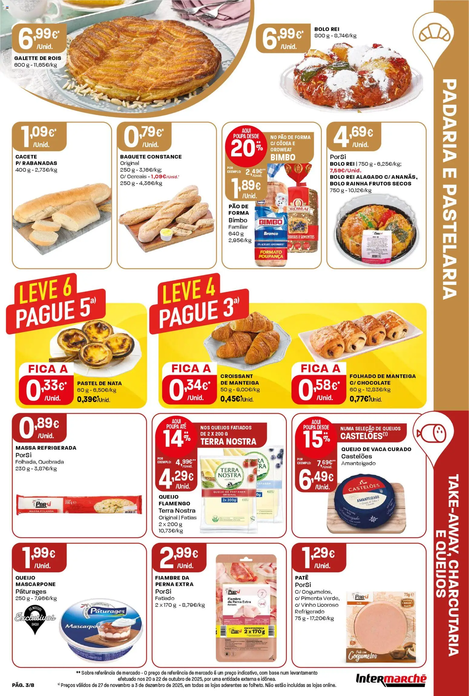 Intermarché Folheto Mini │ válido de 27.11.2025 | Página: 3 | Produtos: Massa folhada, Manteiga, Vinho, Massa