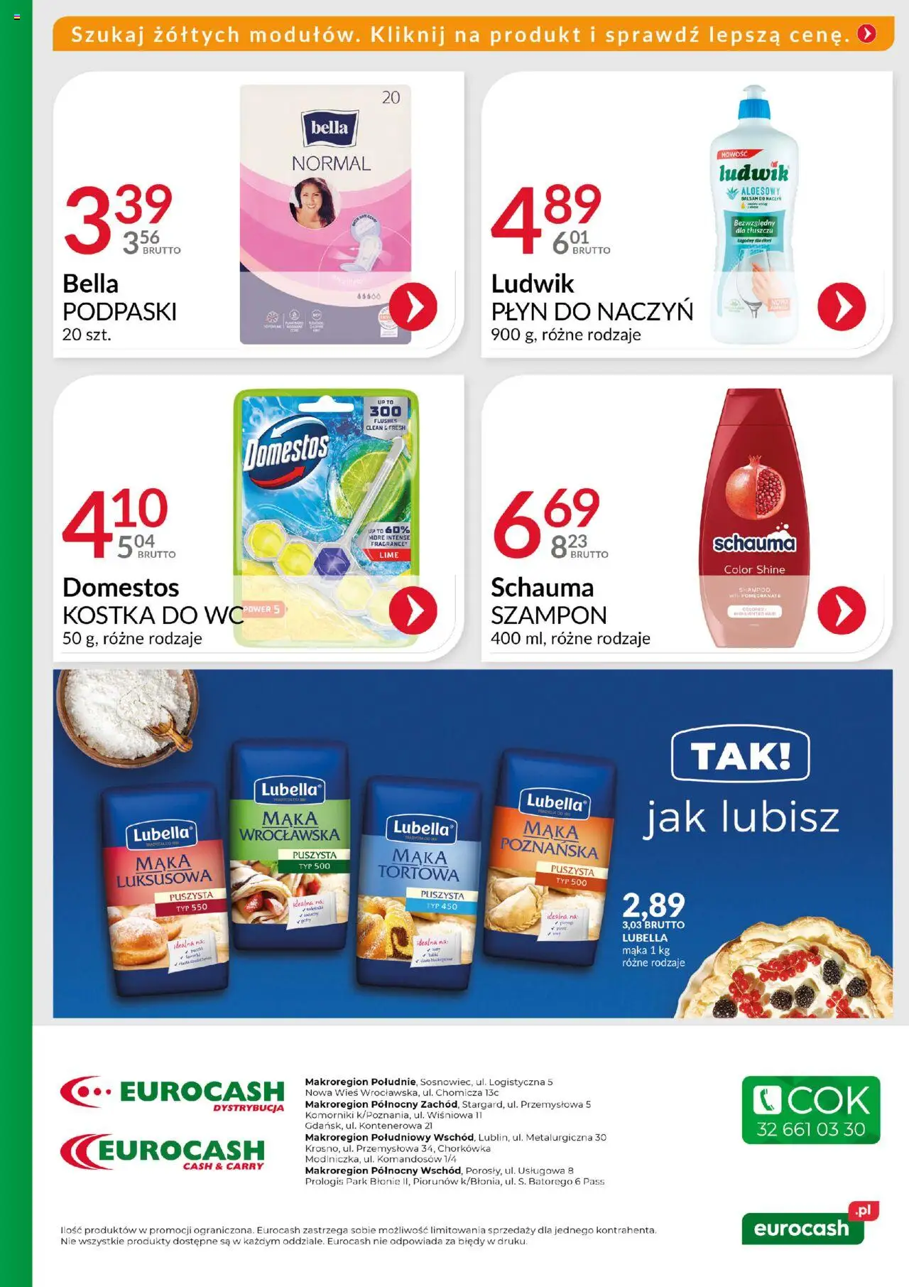 Eurocash Gazetka - Ofensywa Cenowa Spożywcza od 10.08.2025 | Strona: 10 | Produkty: Pierogi, Podpaski, Domestos, Szampon