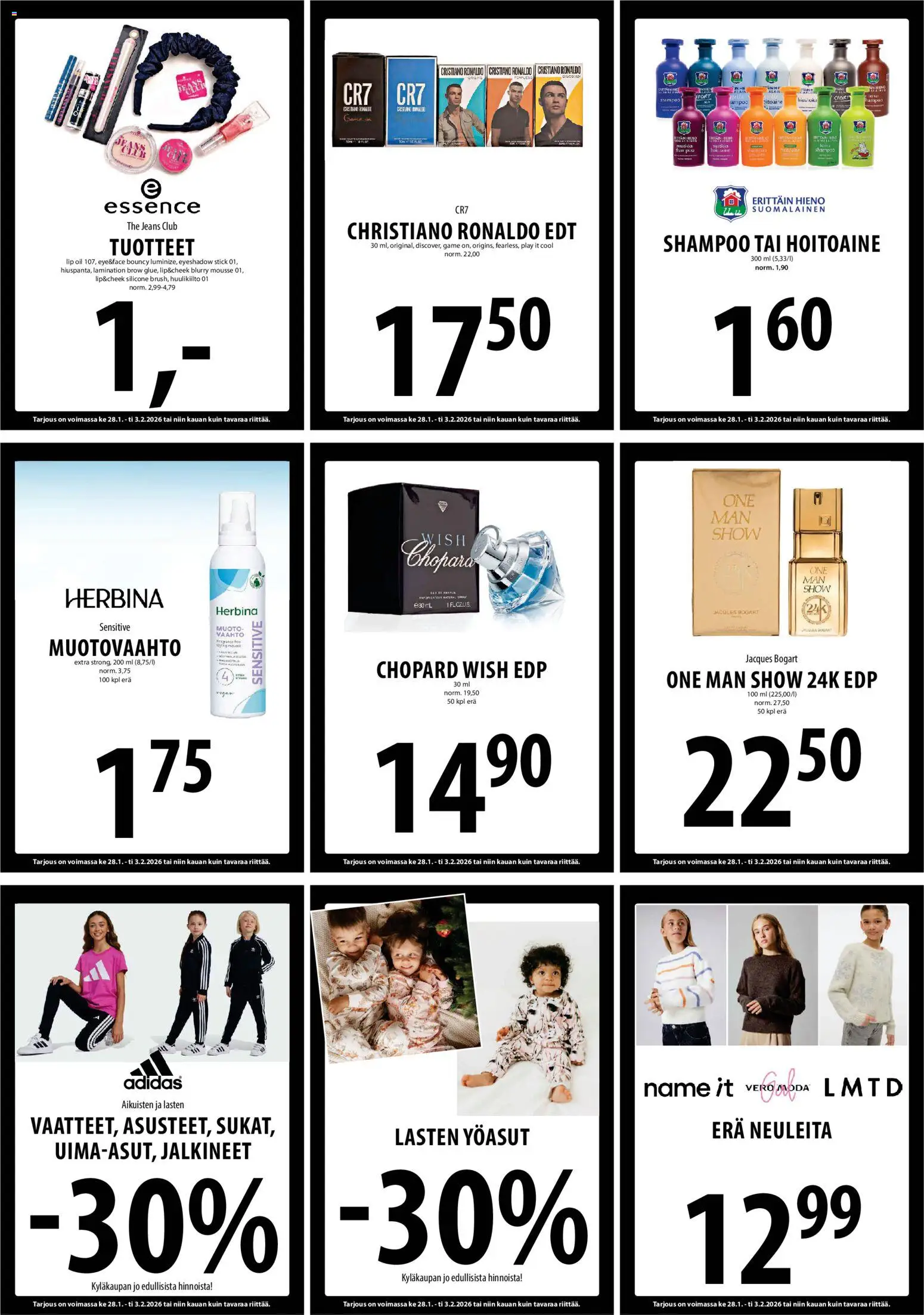 Tuuri tarjoukset – voimassa 28.01.2026 alkaen | Sivu: 12 | Tuotteet: Huulikiilto, Shampoo, Hoitoaine, Mousse