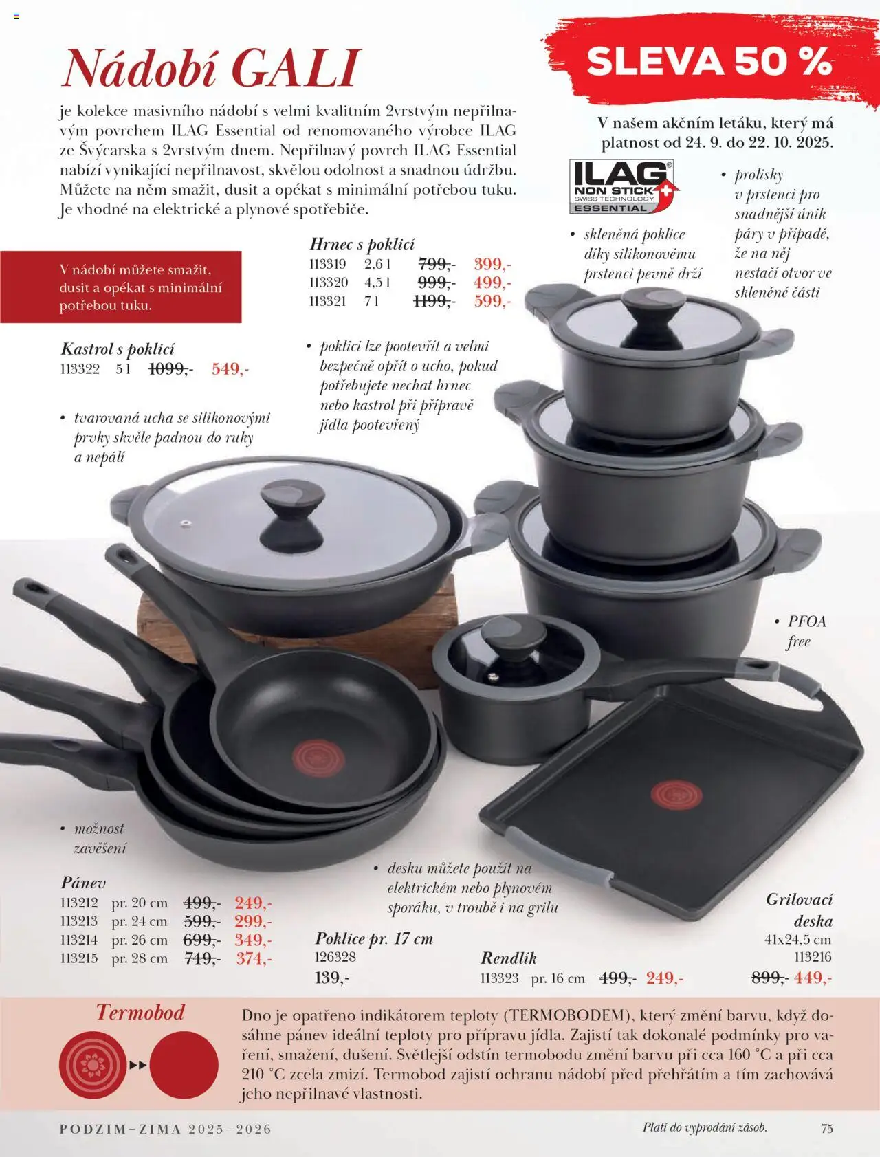 Orion katalog - Podzim/zima od 23.09.2025 | Strana: 75 | Produkty: Nádobí, Poklice, Hrnec, Rendlík