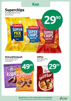 Forhåndsvisning av Risbrød/Smågodt, Minde, 240 g/Gul 180 g gyldig fra 06.01.2026 | Side: 15