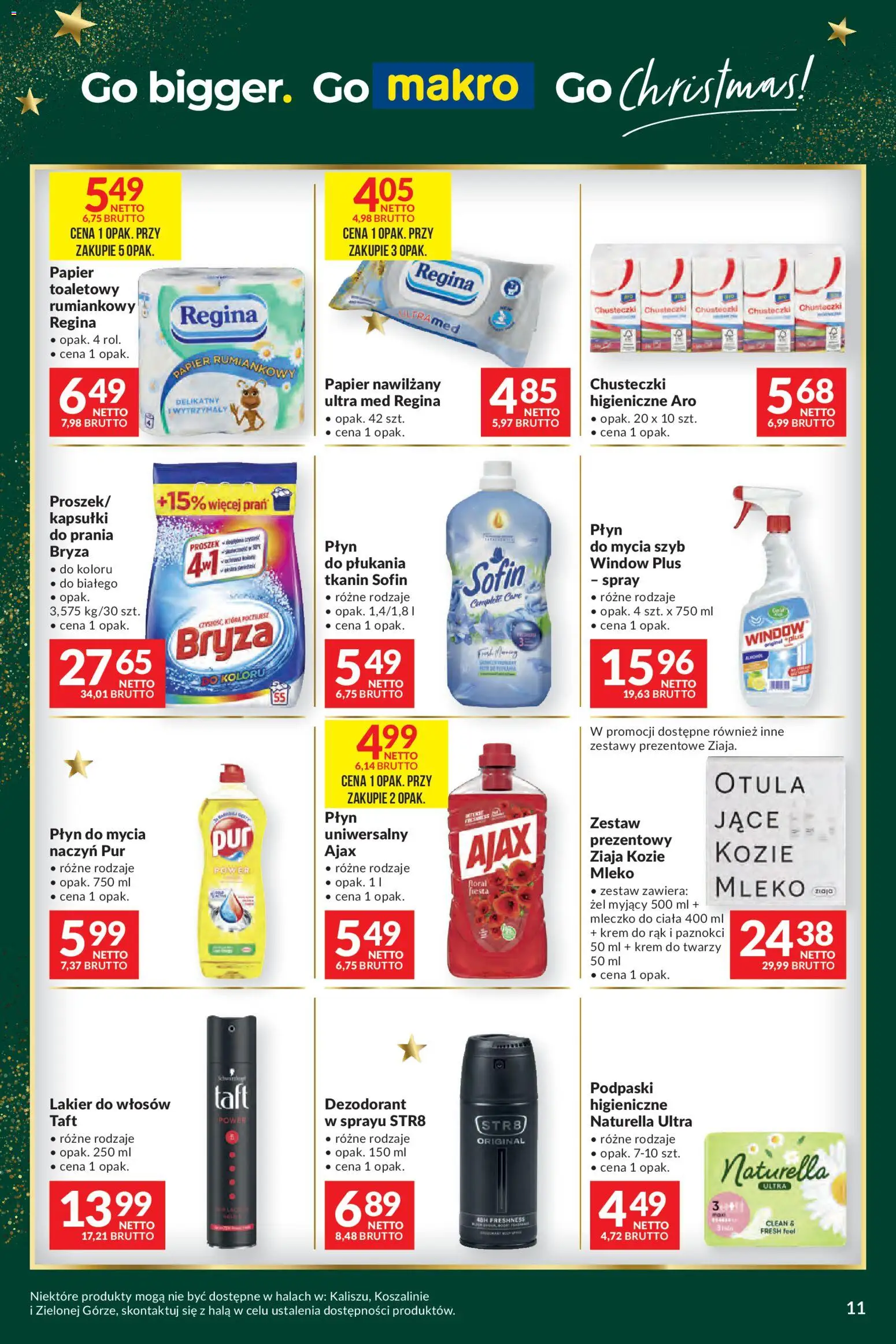 Makro Gazetka - Mega oferty dla Twojego Sklepu od 09.12.2025 | Strona: 11 | Produkty: Mleko, Kapsułki do prania, Lakier do włosów, Krem do twarzy