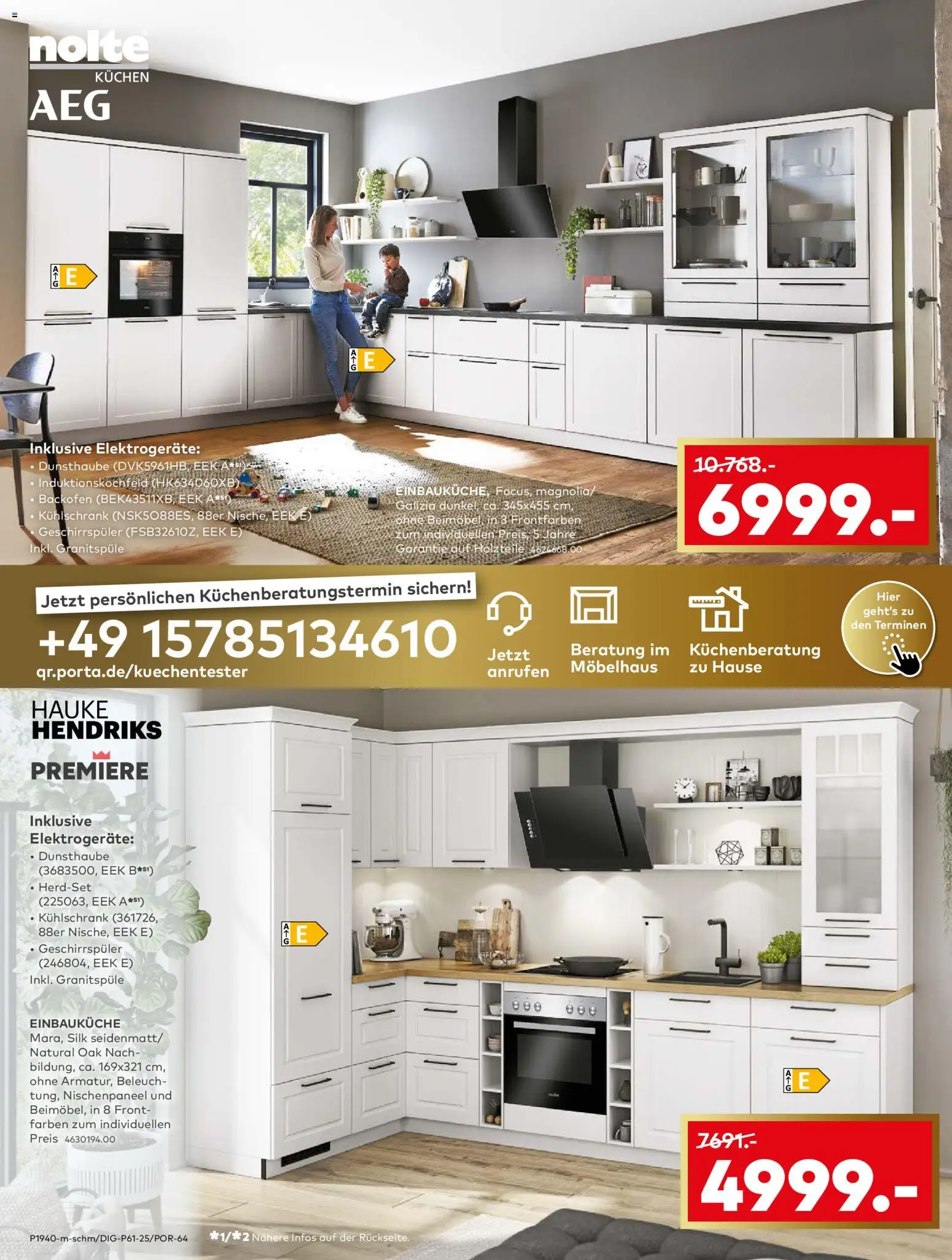 Porta! - Küchentester gesucht: jetzt bewerben und Traumküche zum halben Preis sichern - Koelner – gültig ab 17.11.2025 | Seite: 8 | Produkte: Geschirrspüler, Einbauküche, Backofen, Kuchen