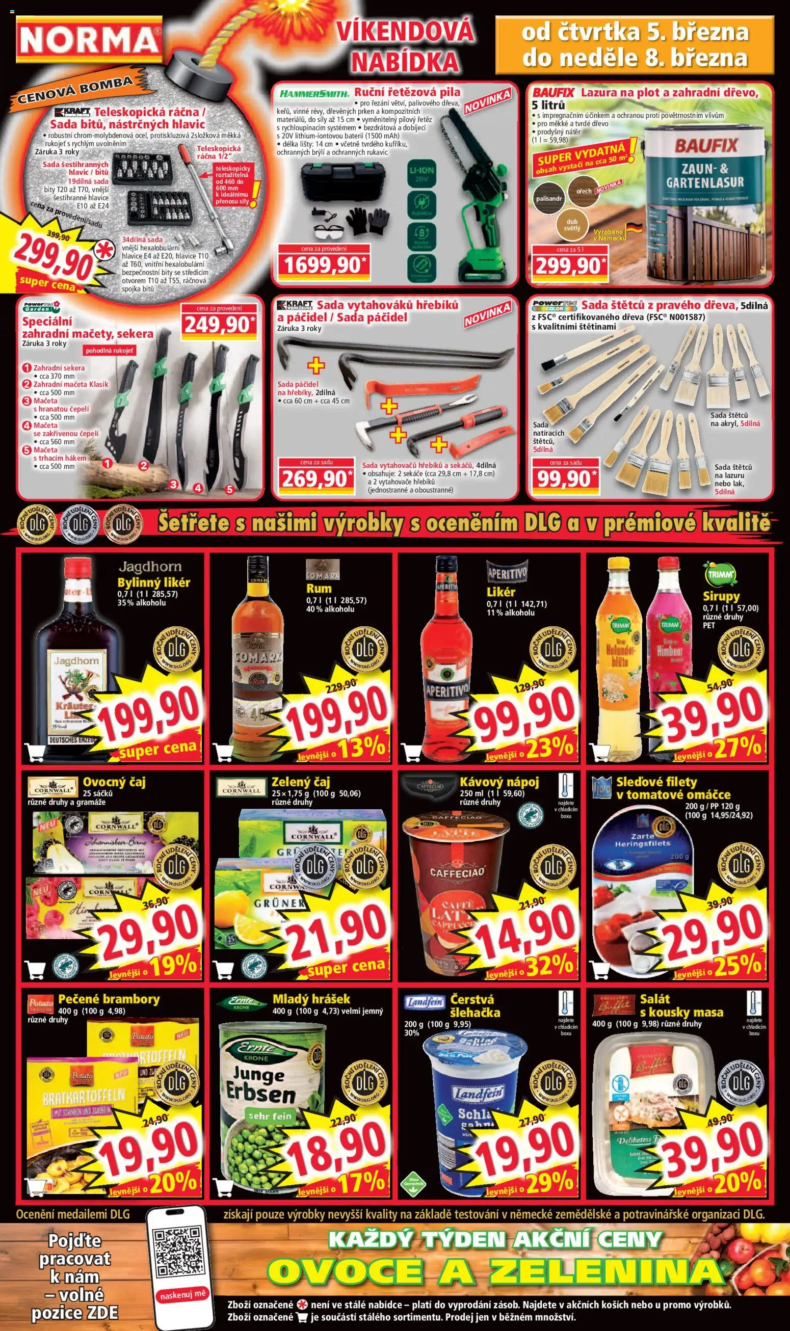 Norma leták od 02.03.2026 | Strana: 8 | Produkty: Sekera, Likér, Šlehačka, Aperitivo